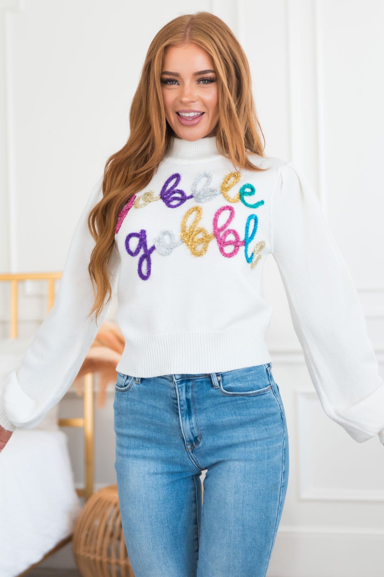 Gobble, Gobble Modest Sweater Modest Dresses vendor-unknown