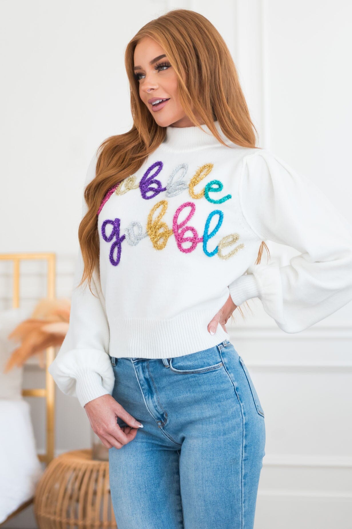 Gobble, Gobble Modest Sweater Modest Dresses vendor-unknown