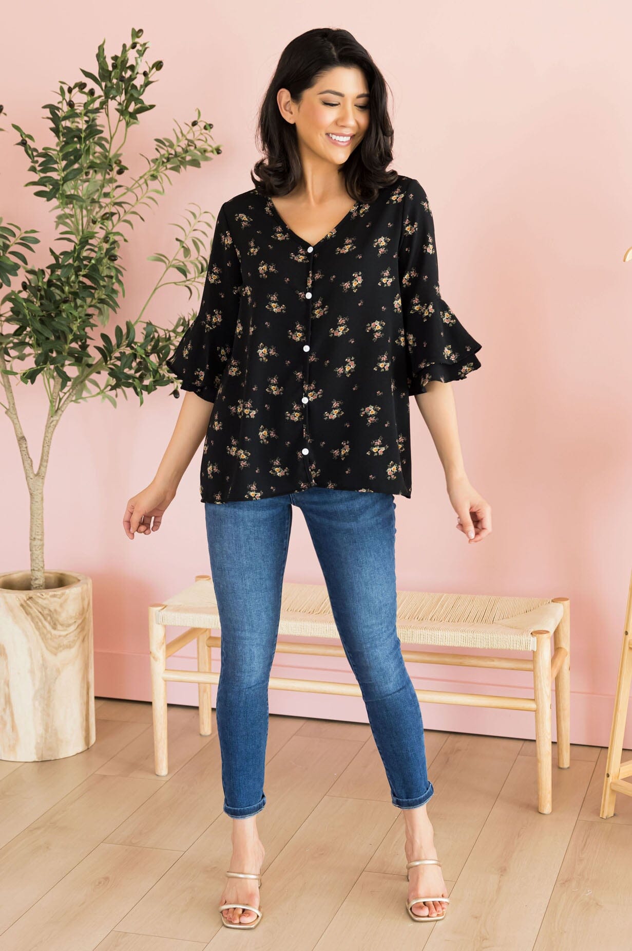 Abundant Joy Modest Blouse Tops vendor-unknown