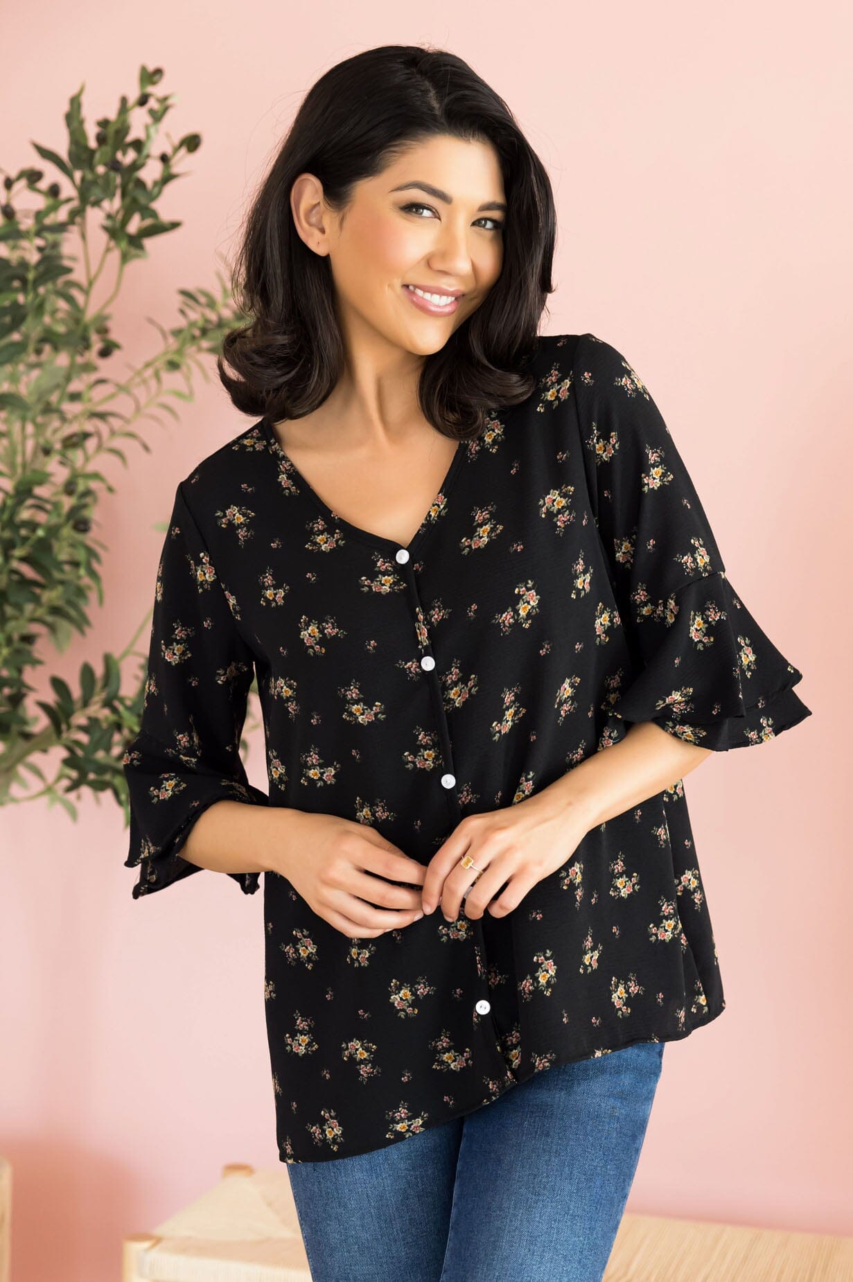 Abundant Joy Modest Blouse Tops vendor-unknown
