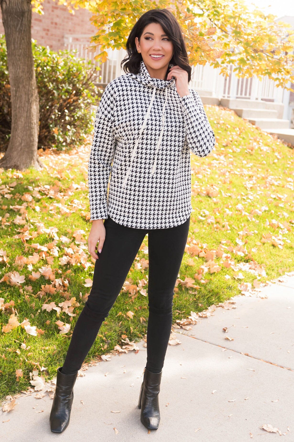 Light Of My Life Modest Cowl Neck Top Tops vendor-unknown