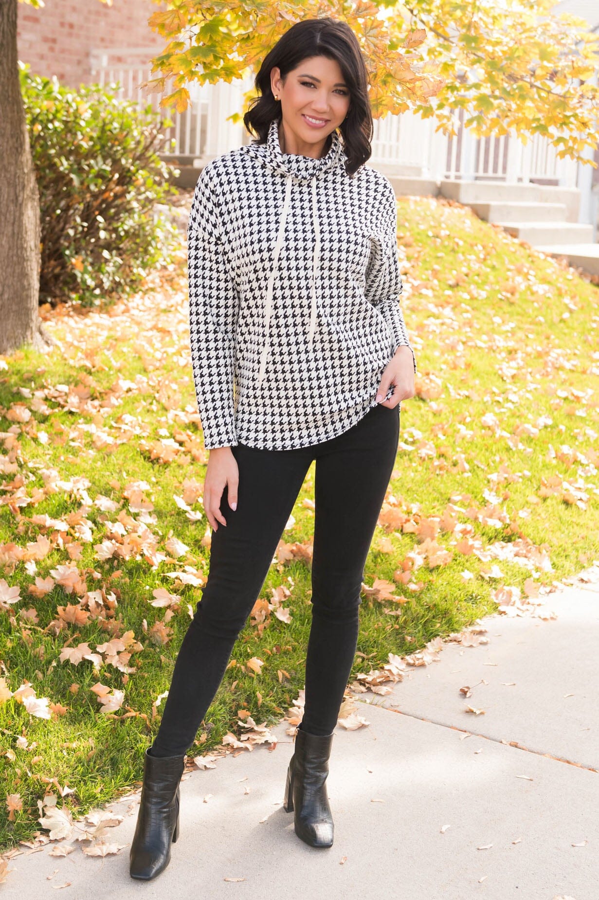 Light Of My Life Modest Cowl Neck Top Tops vendor-unknown