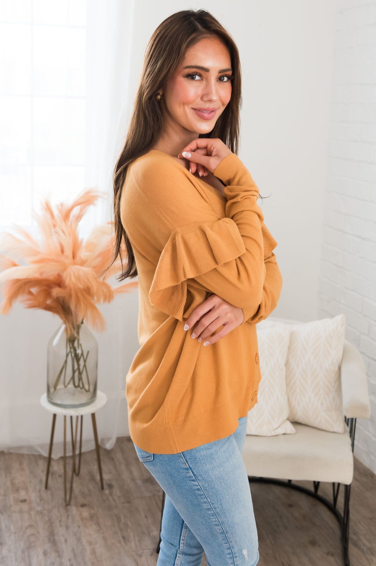 A Little Bit Fancy Modest Cardigan Tops vendor-unknown
