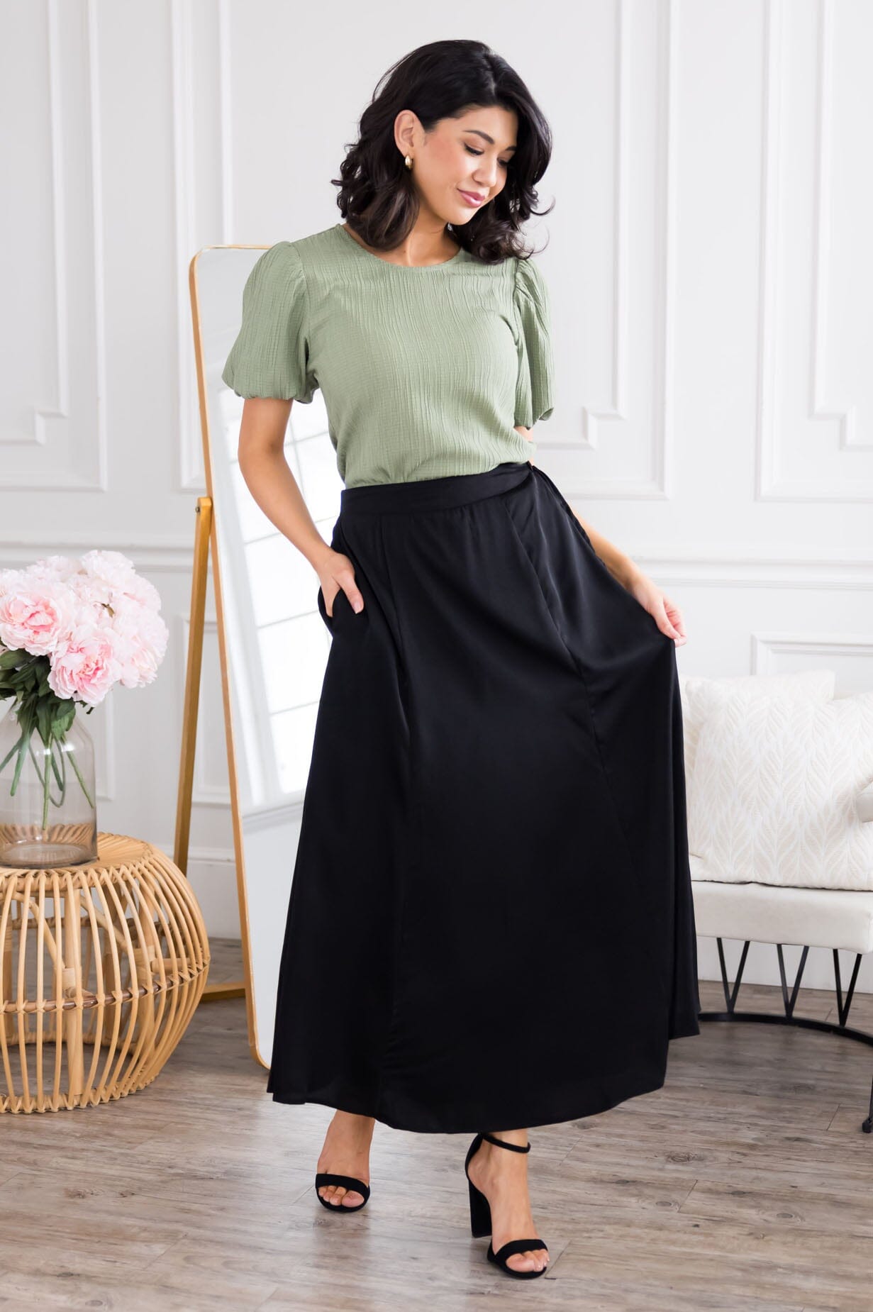 No Standing By Satin Skirt Skirts vendor-unknown