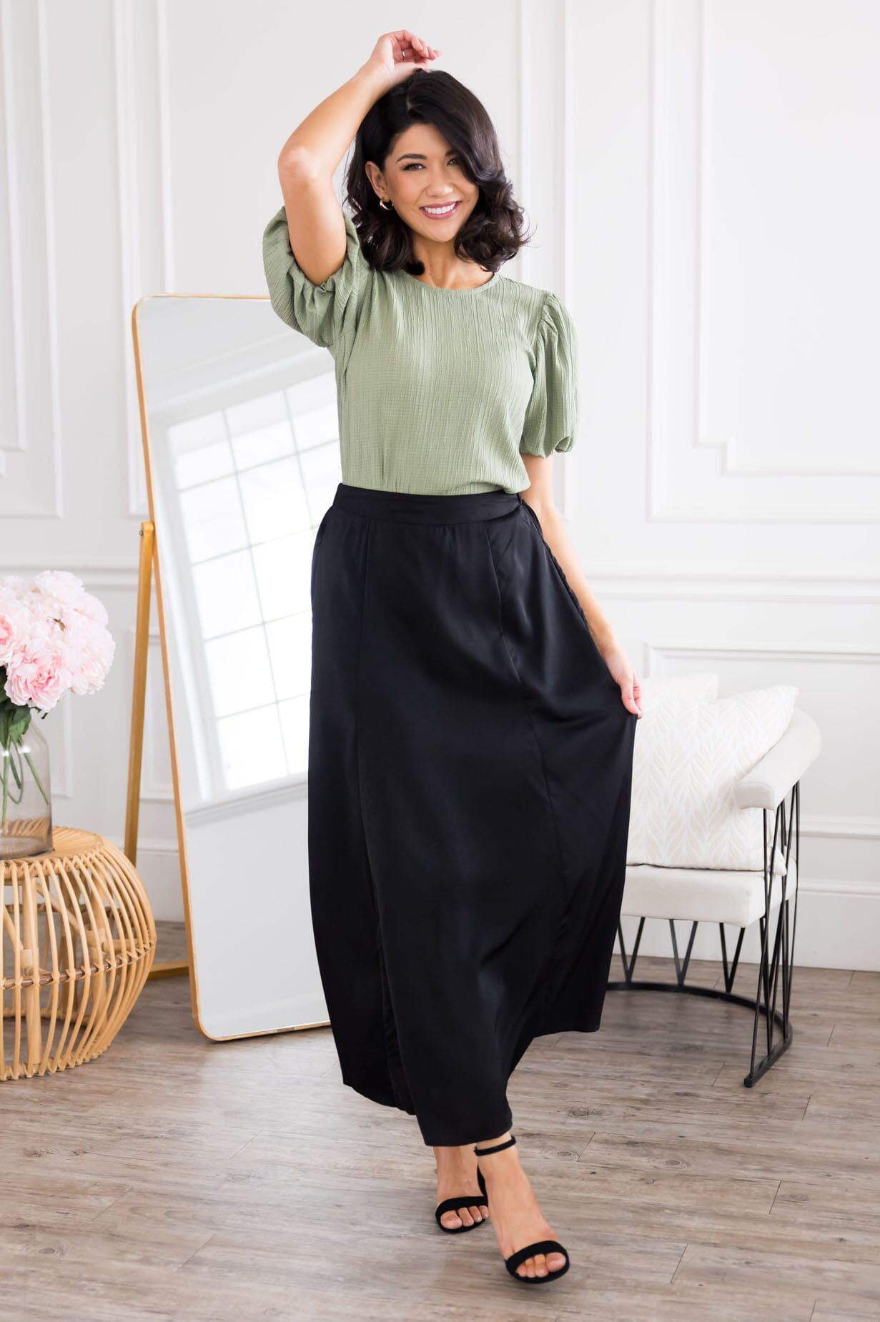 No Standing By Satin Skirt Skirts vendor-unknown