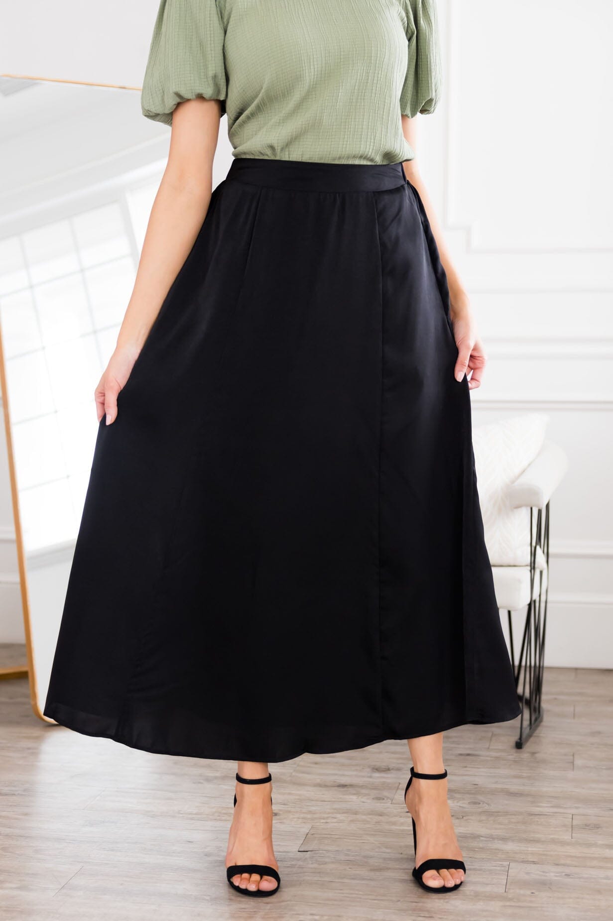 No Standing By Satin Skirt Skirts vendor-unknown