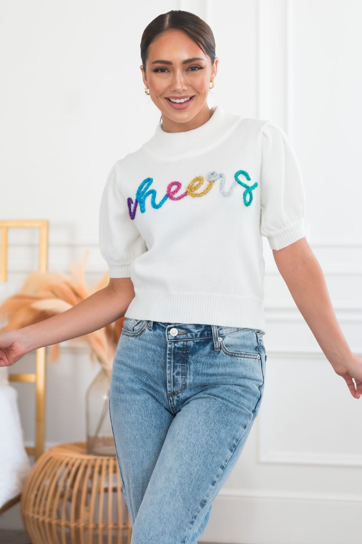 Cheers To A New Year Modest Sweater Modest Dresses vendor-unknown