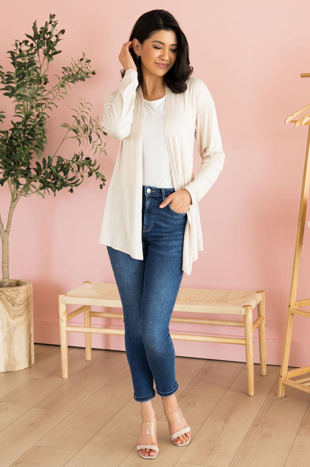 My Match Cozy Cardigan Tops vendor-unknown