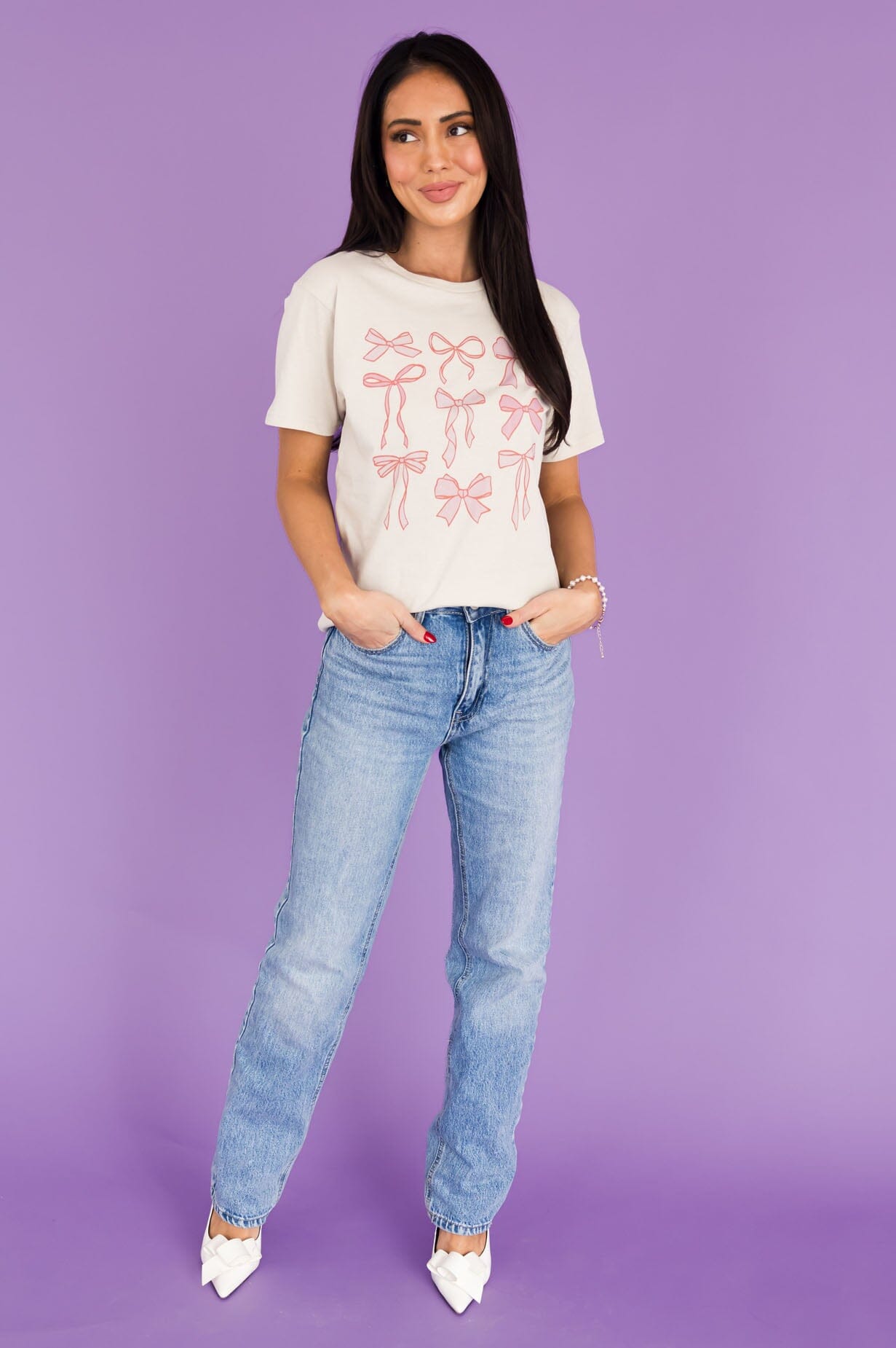 Bows Galore Graphic Tee Modest Dresses vendor-unknown