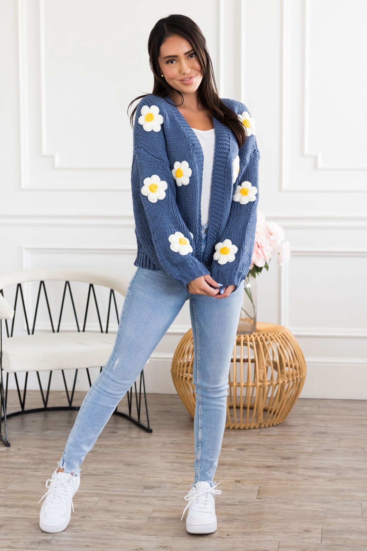 Daisy Days Sweater Cardigan Modest Dresses vendor-unknown