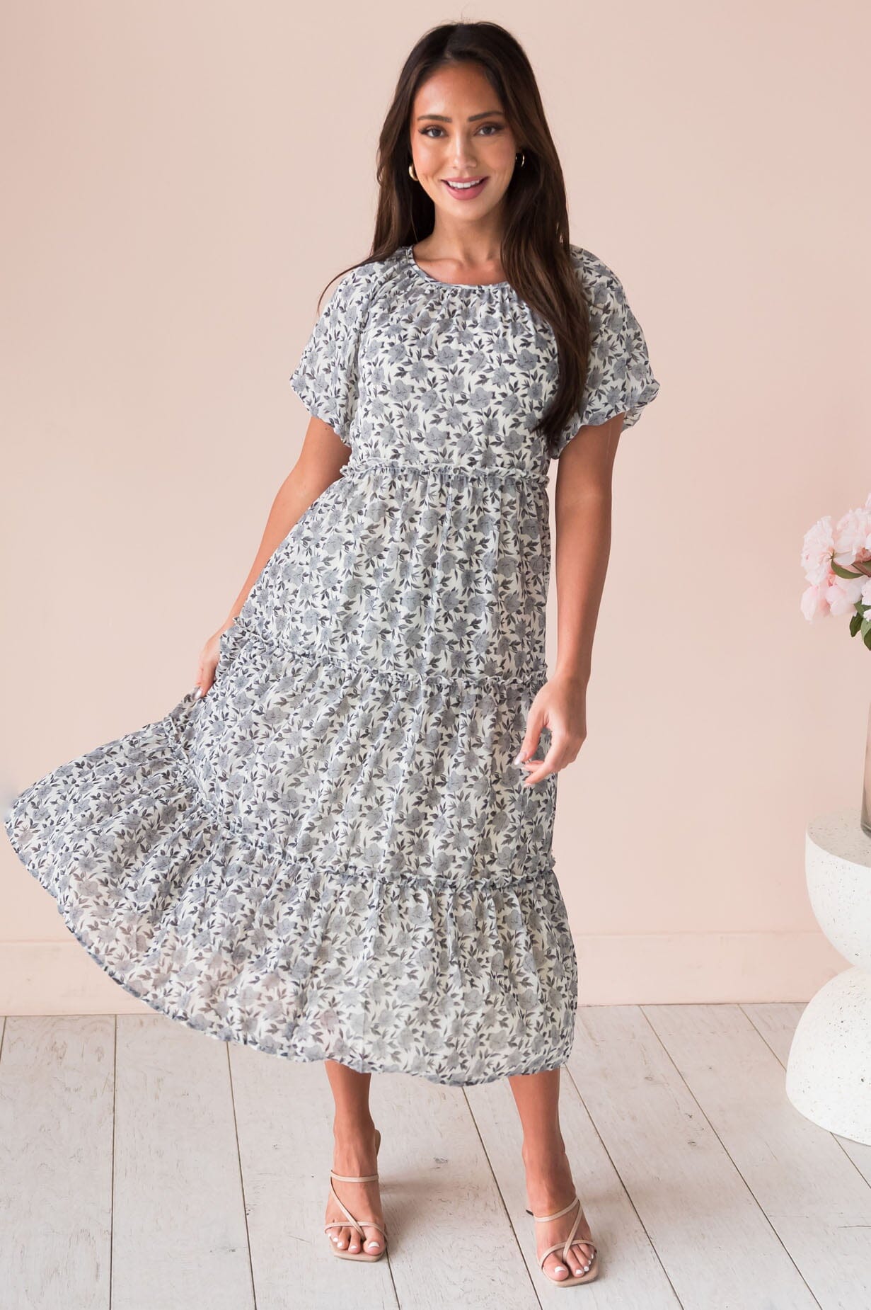 serena grey dress BYRD SET main image 1