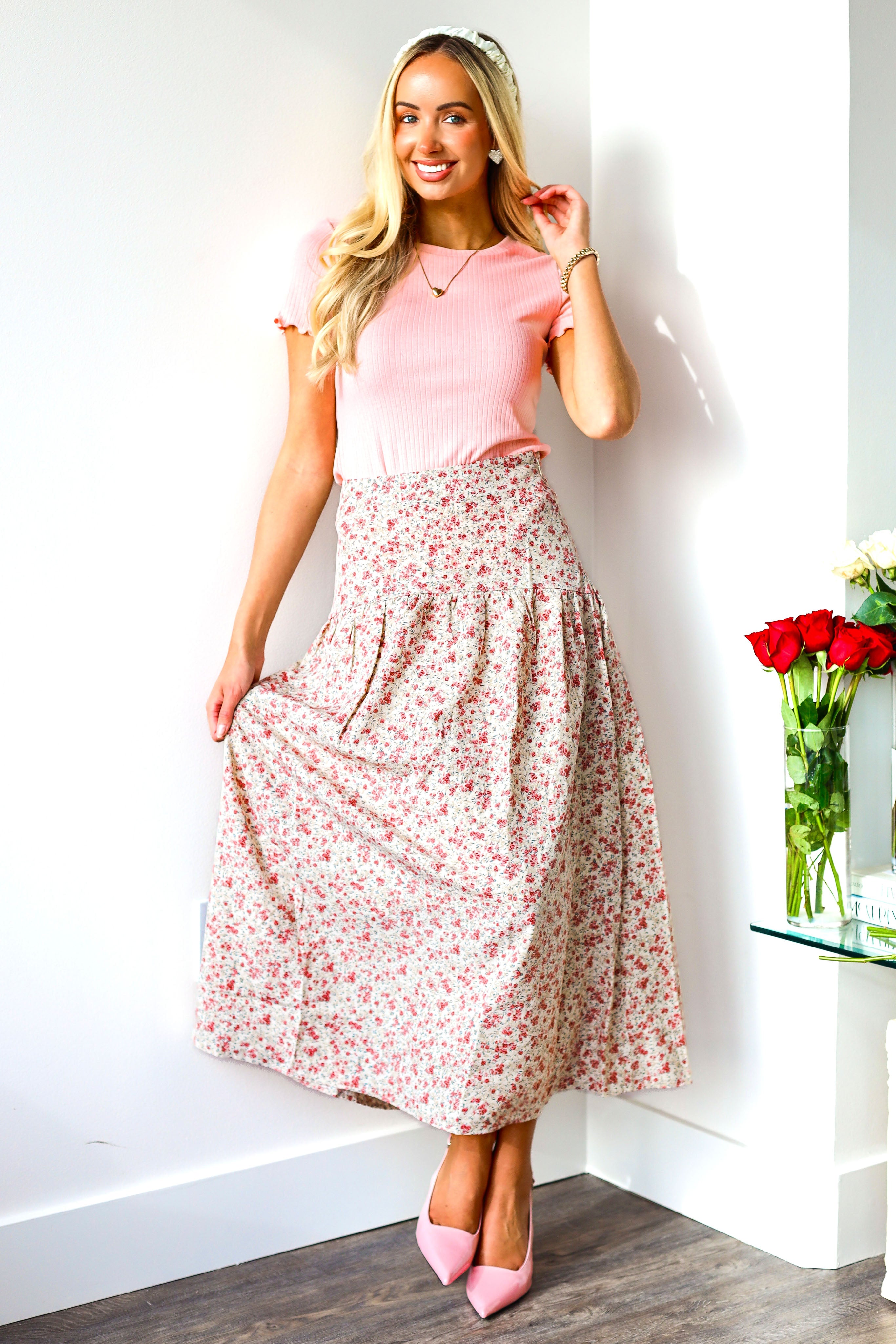 Begin Again Drop Hem Skirt