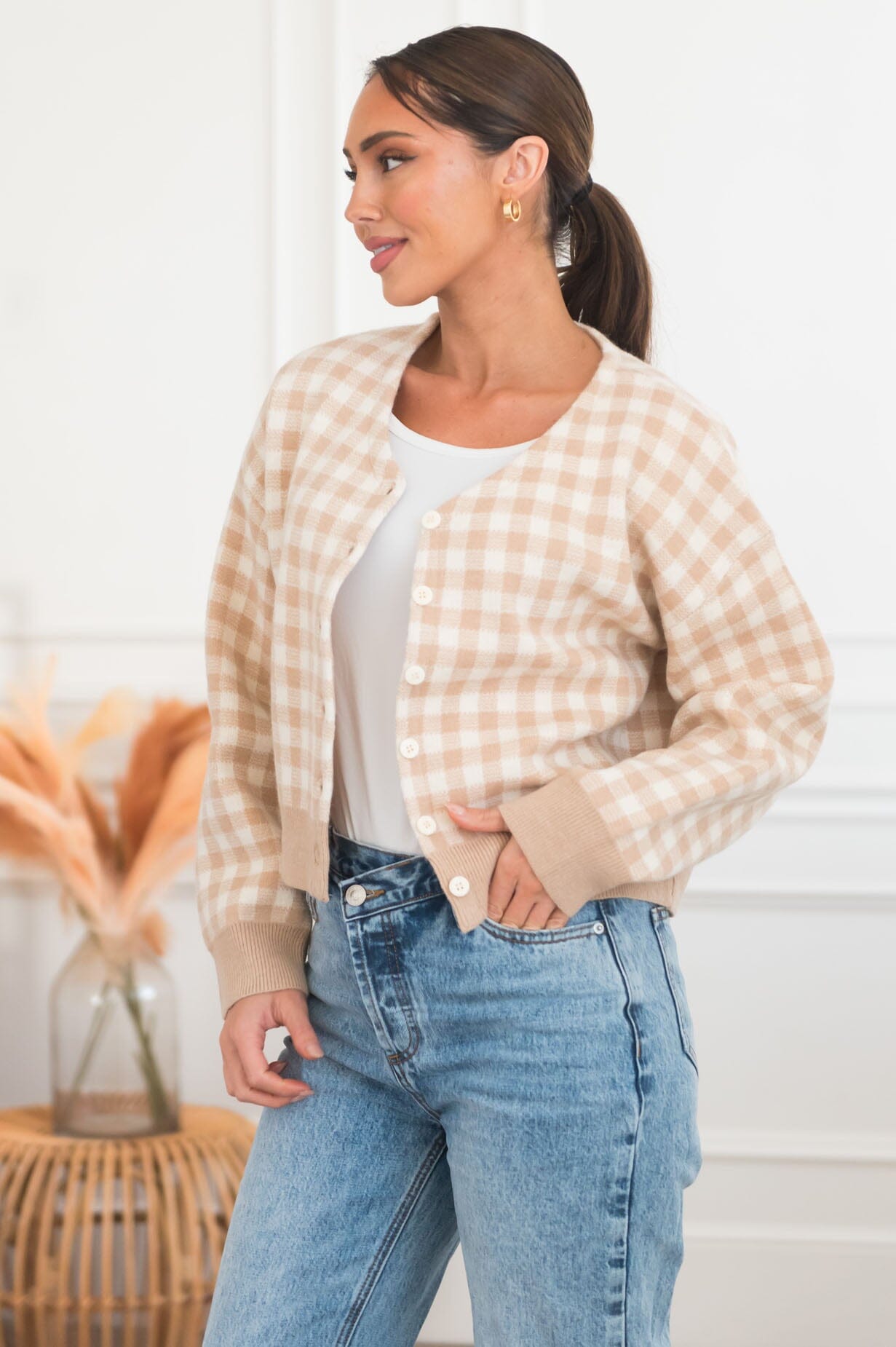 Fashionable & Fun Modest Cropped Cardigan Modest Dresses vendor-unknown