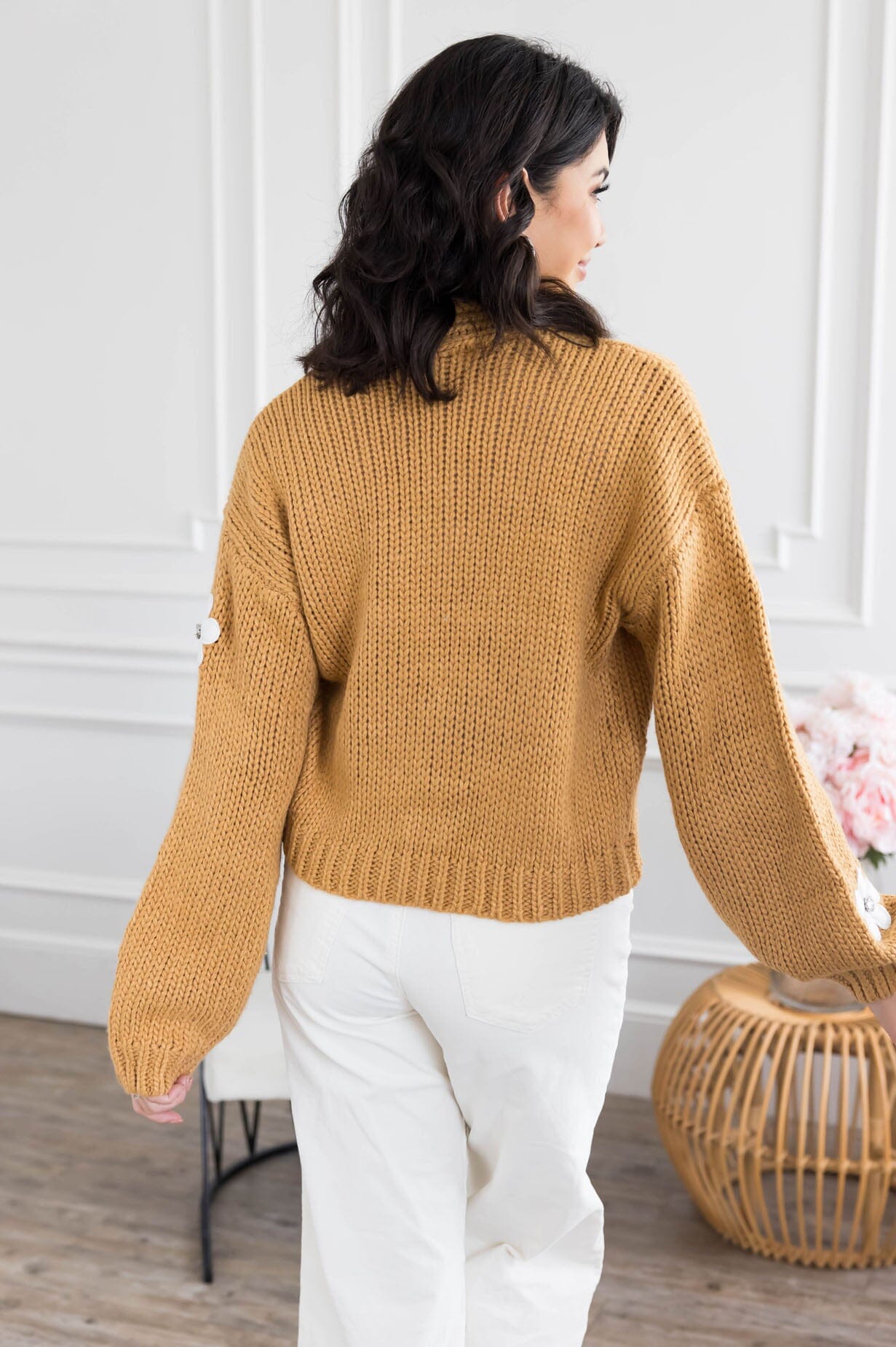 Diamond Daisy Sweater Cardigan Modest Dresses vendor-unknown