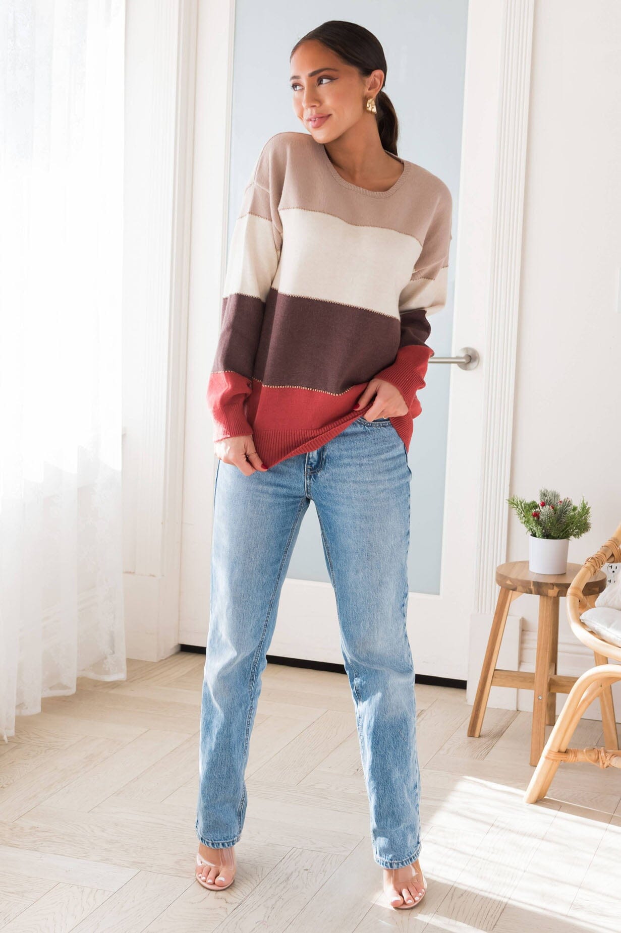 Abundant Glow Modest Sweater Tops vendor-unknown