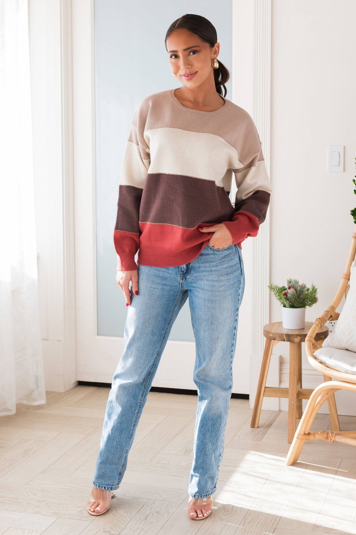 Abundant Glow Modest Sweater Tops vendor-unknown