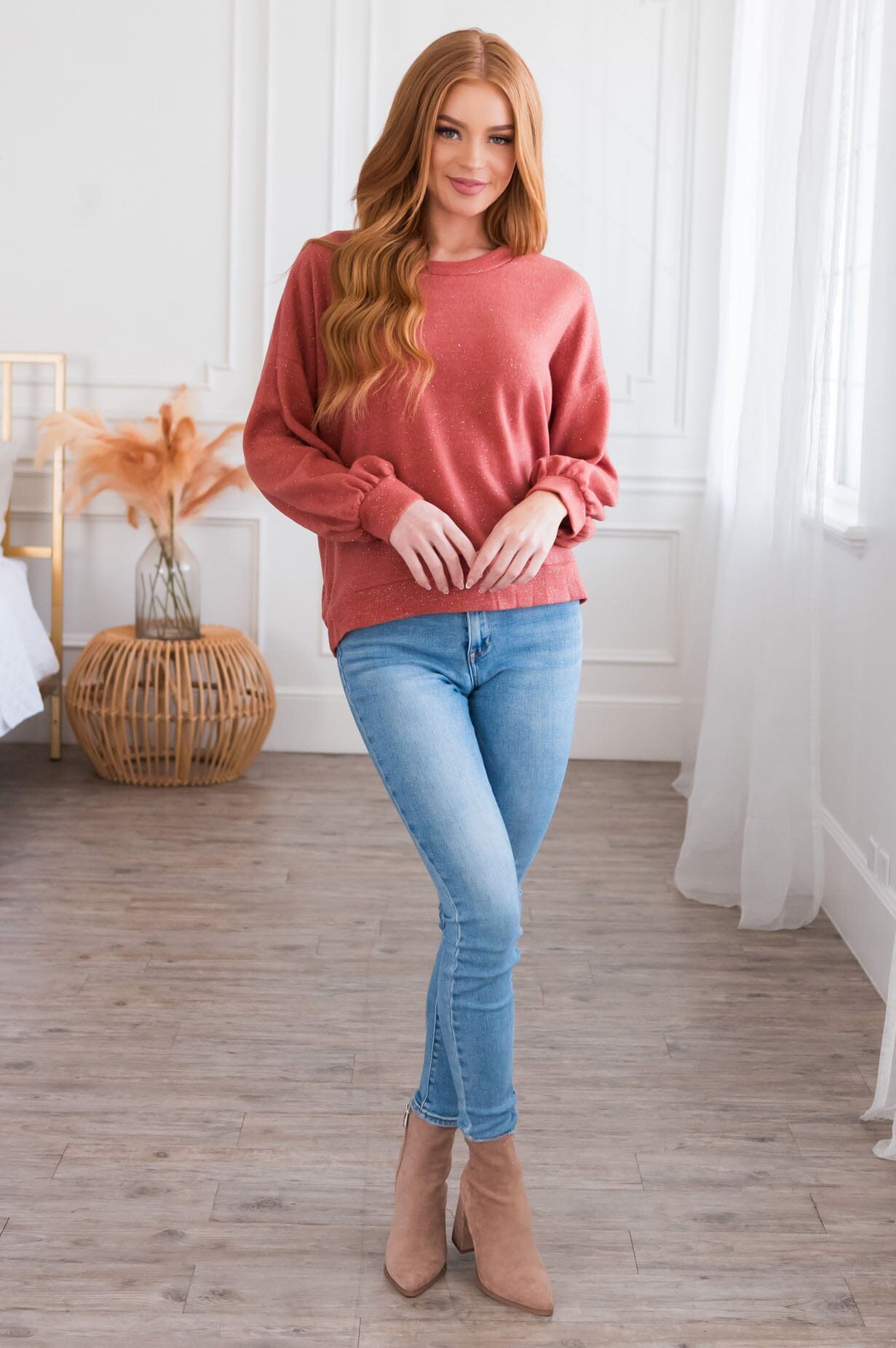 By The Moonlight Modest Sparkle Sweater Modest Dresses vendor-unknown