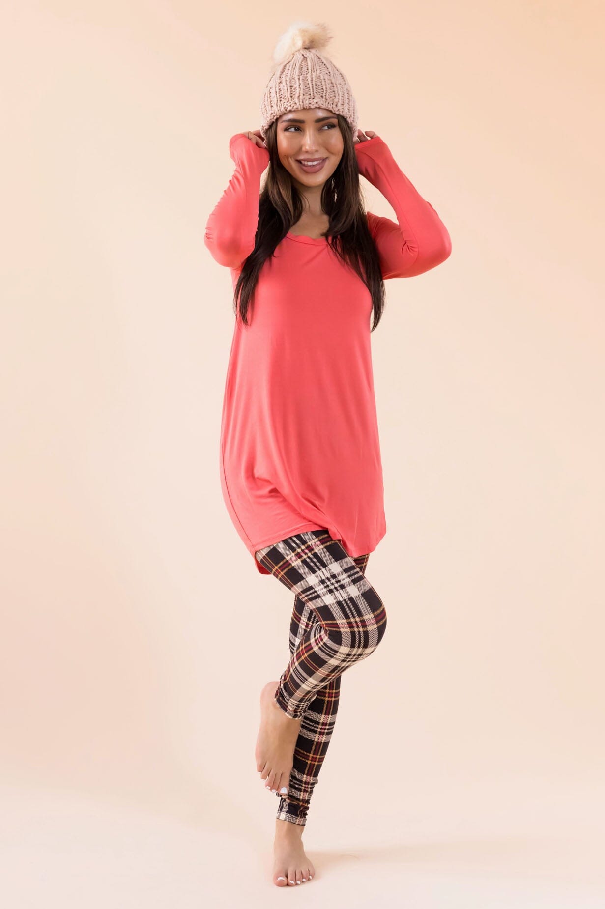 Nothing But Cheer Ahead Tunic Modest Dresses vendor-unknown