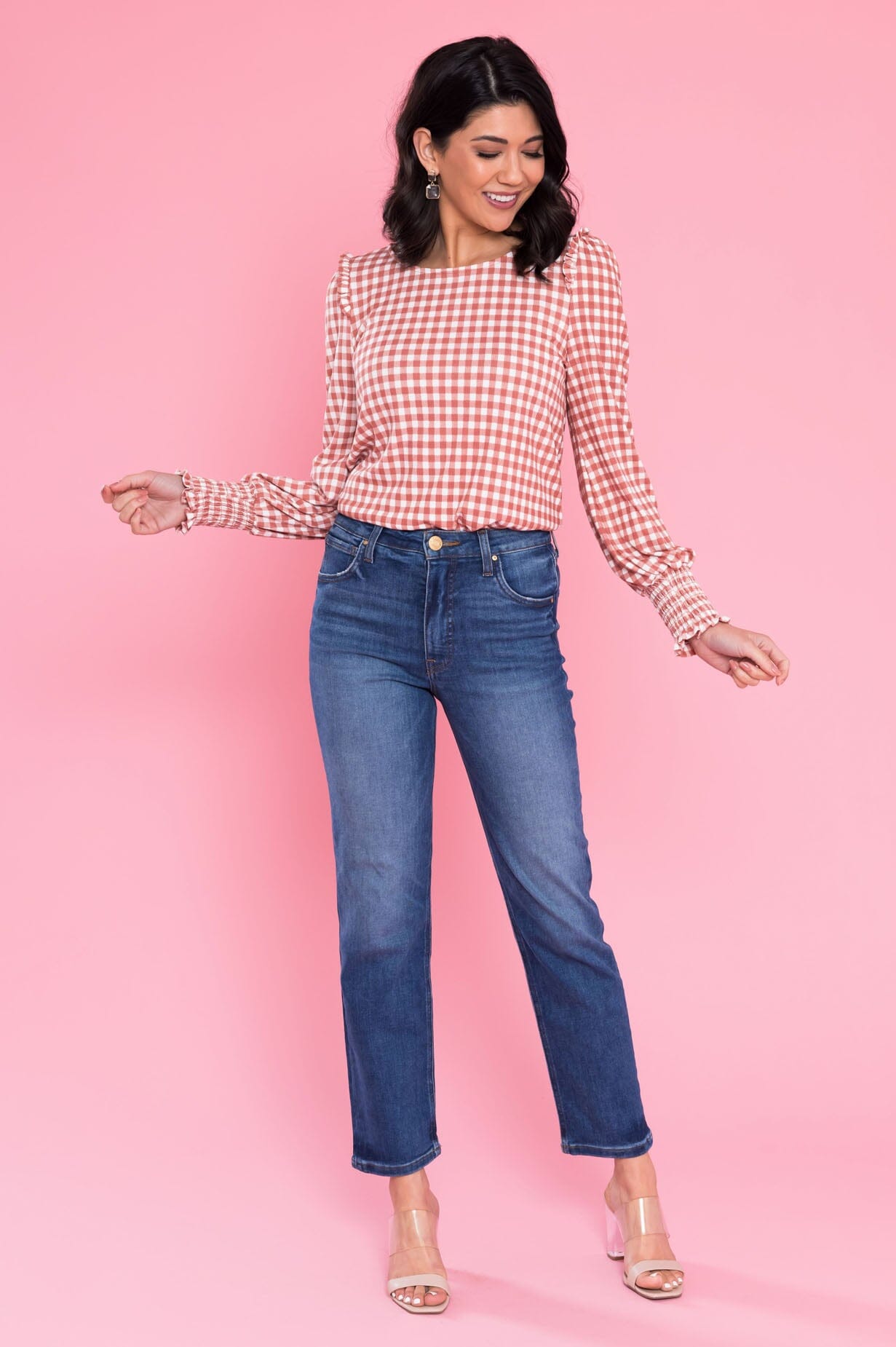 Best Day Ever Plaid Blouse Tops vendor-unknown