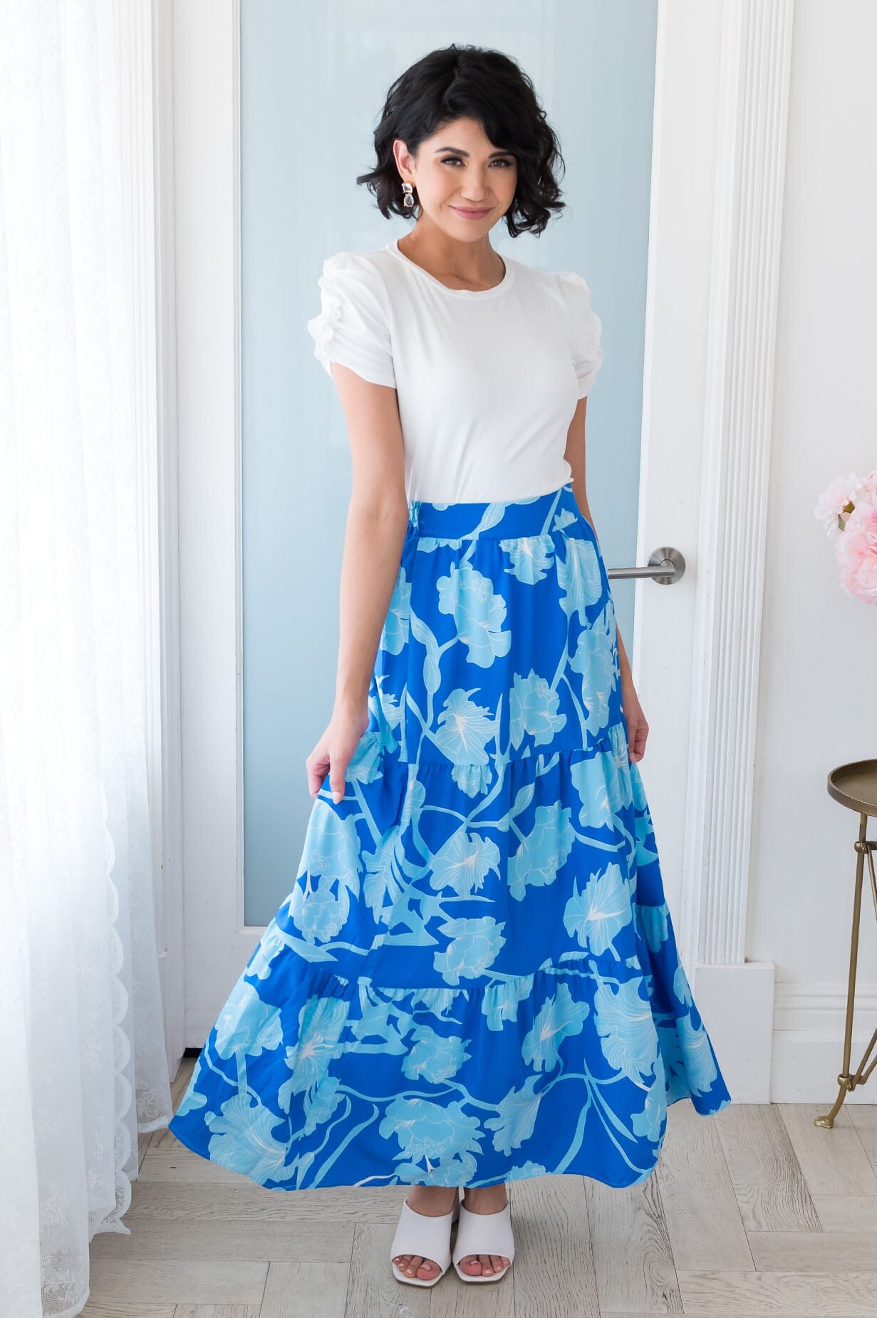 Blue Skies Maxi Skirt Modest Dresses vendor-unknown
