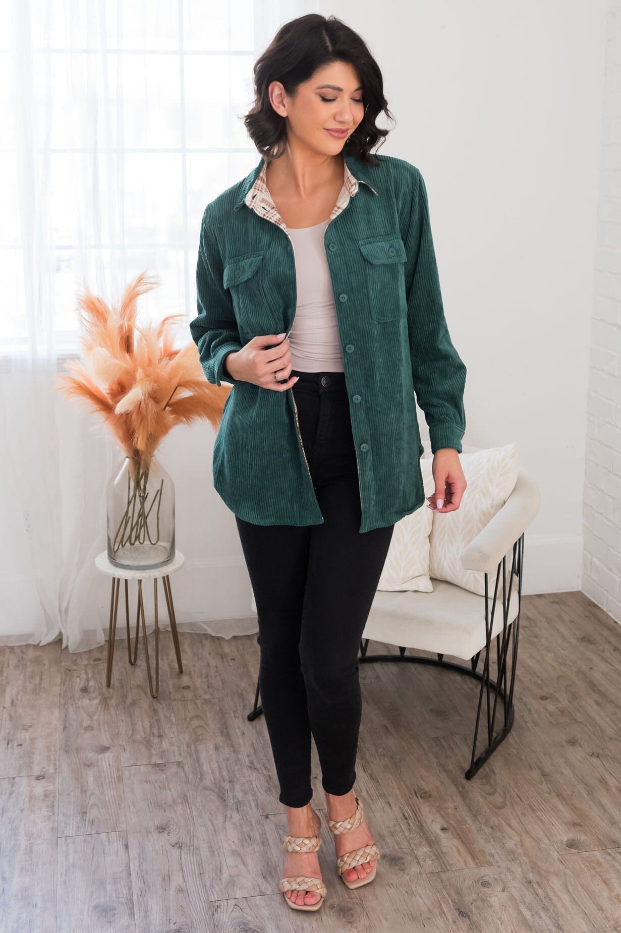 It's A Statement Modest Corduroy Jacket Modest Dresses vendor-unknown