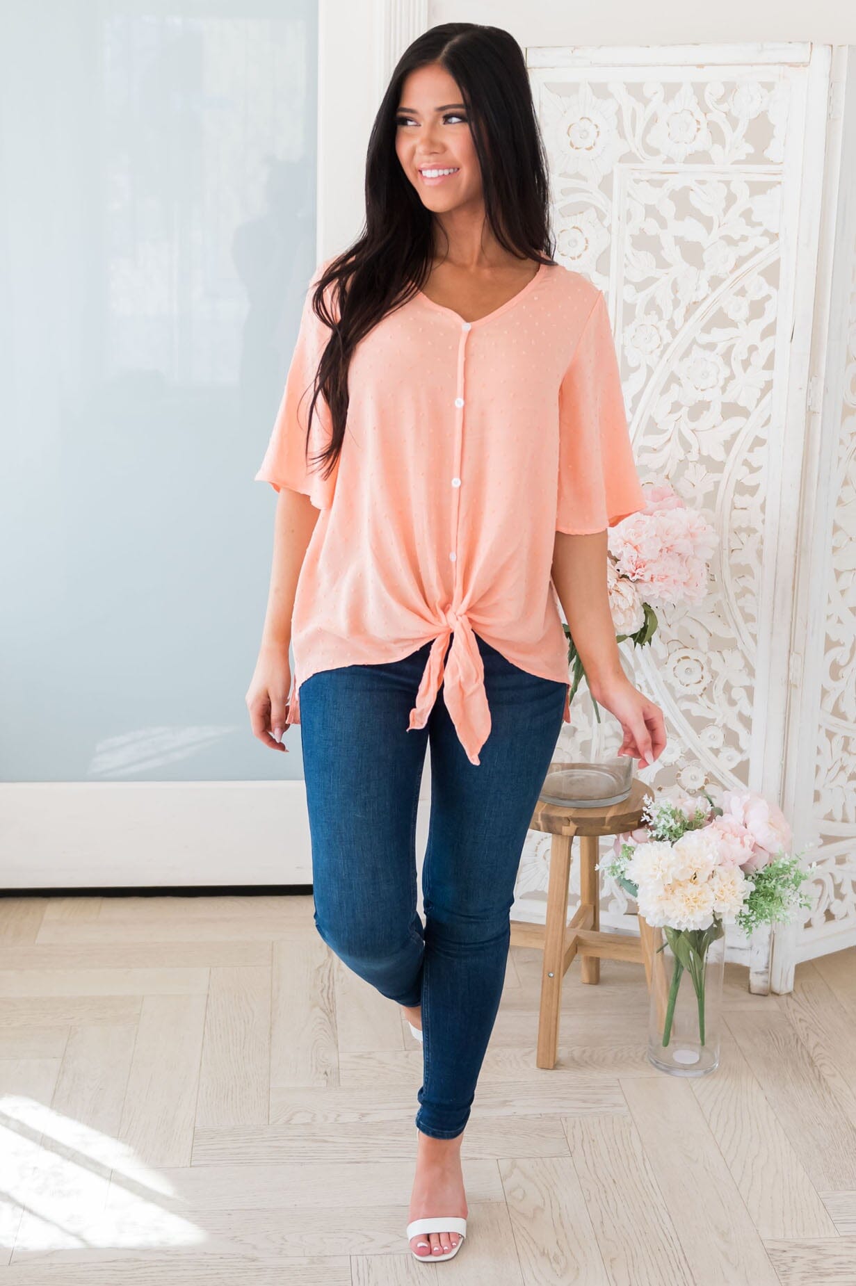 Shining A Light Modest Blouse Modest Dresses vendor-unknown