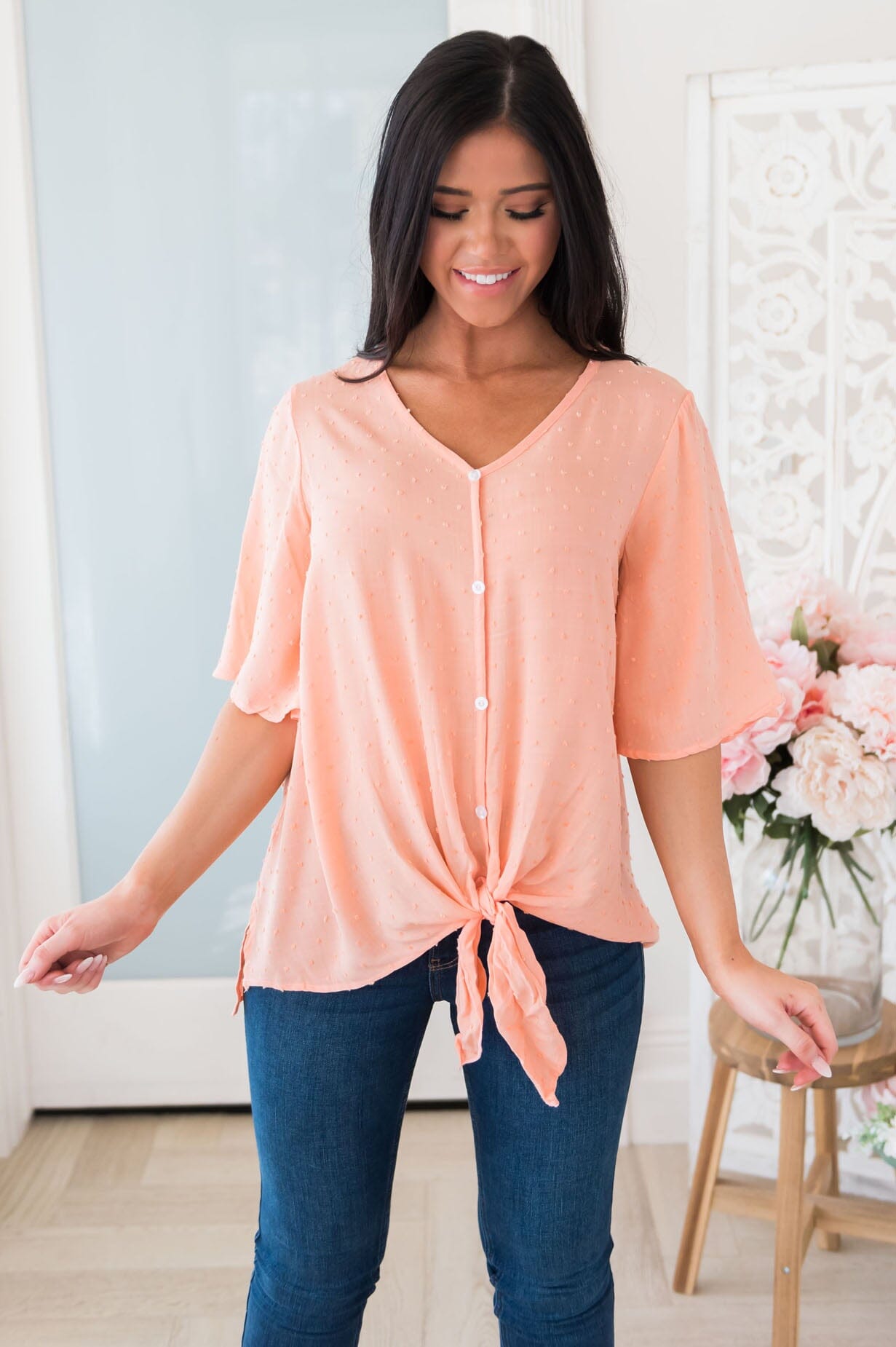 Shining A Light Modest Blouse Modest Dresses vendor-unknown