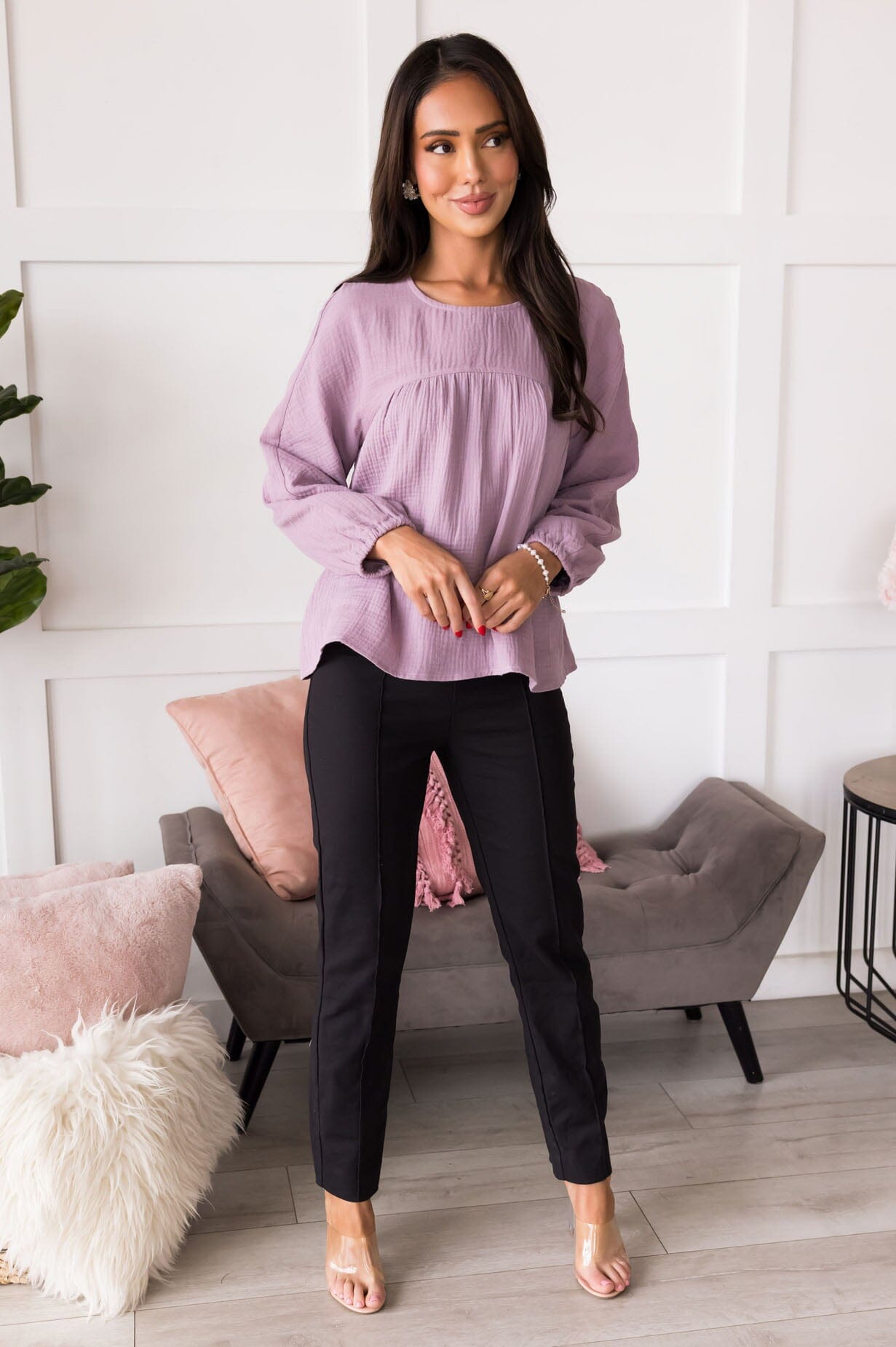 Fact Or Fiction Gauze Blouse NeeSee's Dresses