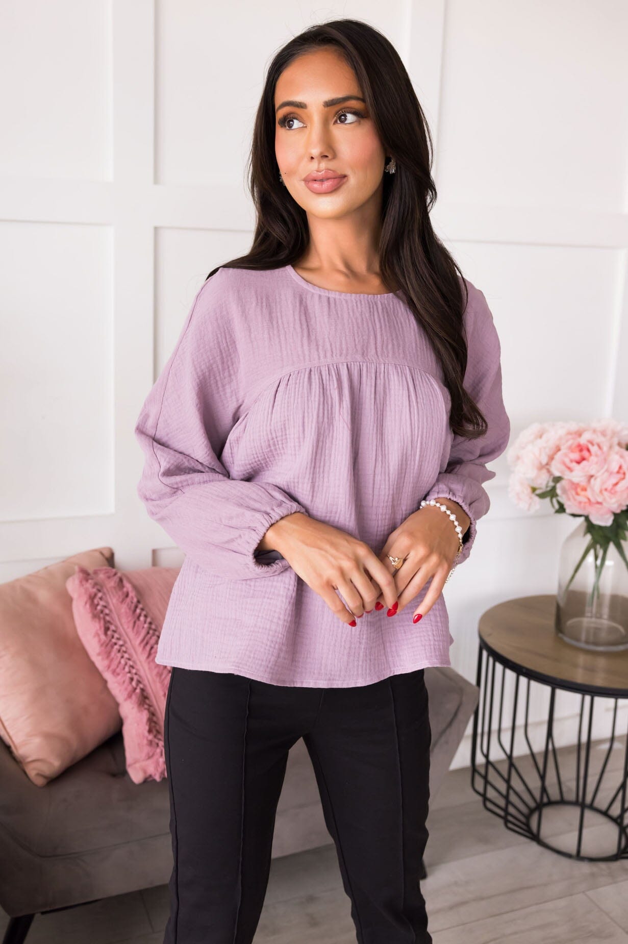 Fact Or Fiction Gauze Blouse NeeSee's Dresses