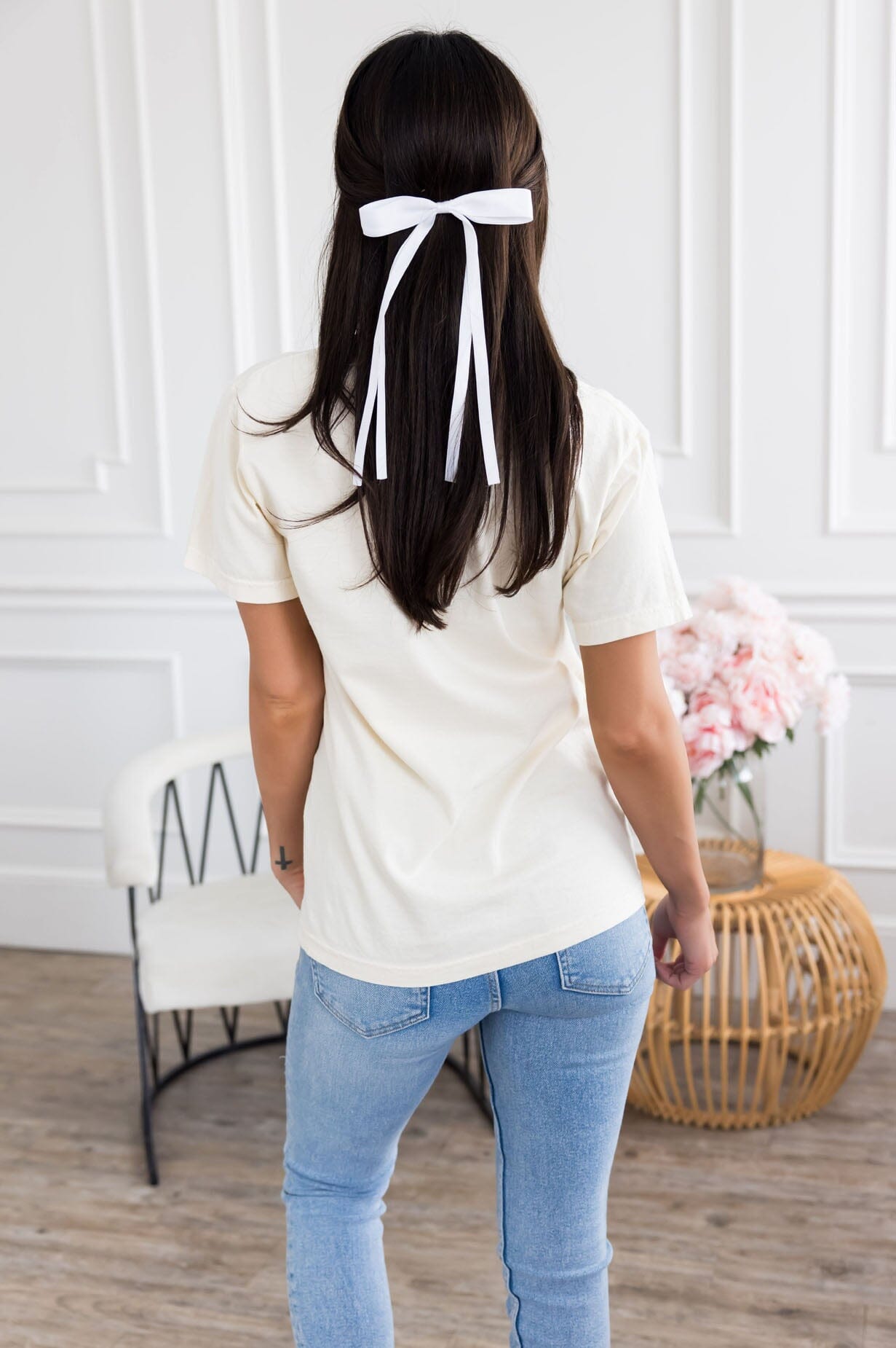 Baseball & Bows Graphic Tee Modest Dresses vendor-unknown