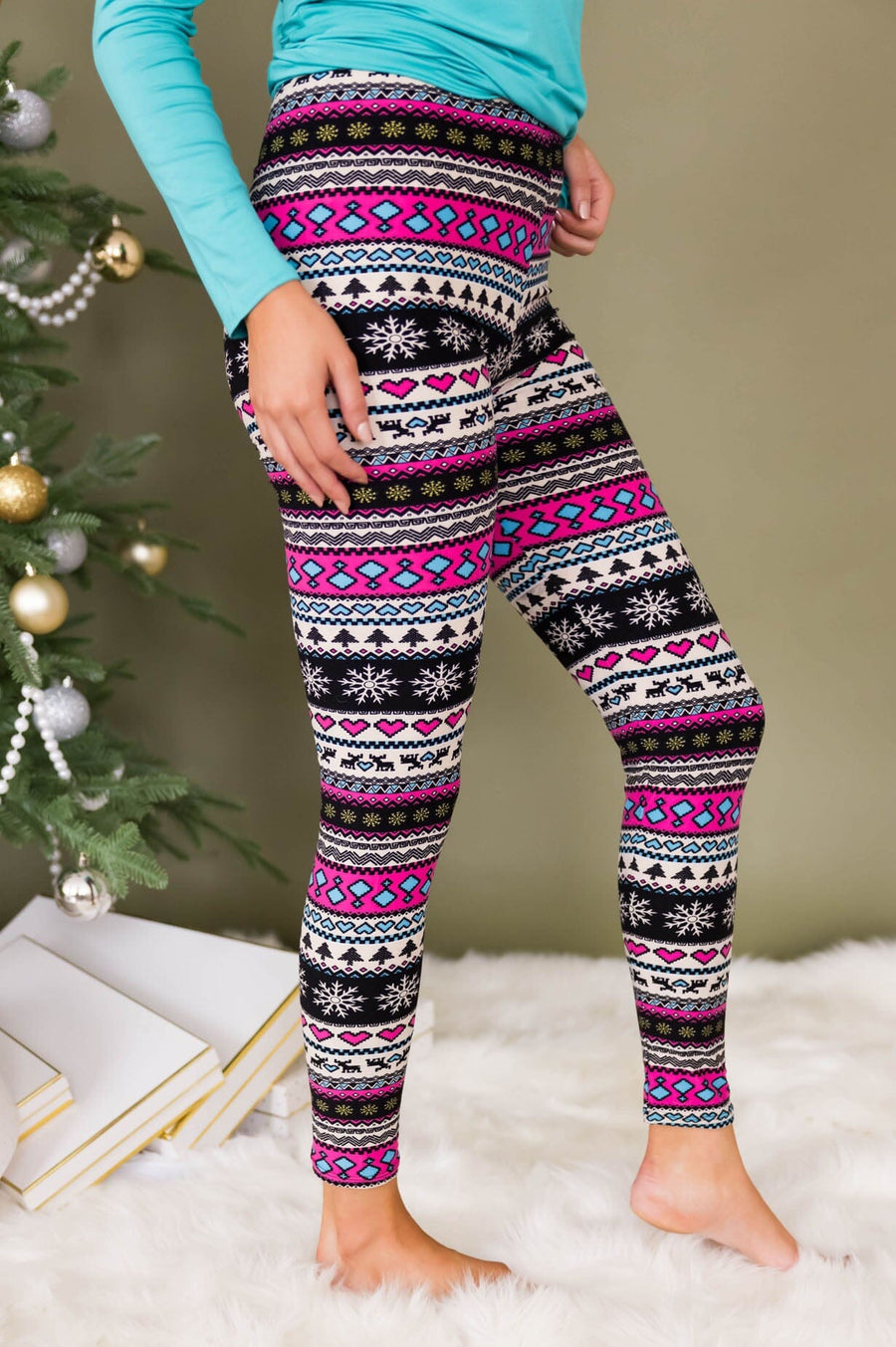 I'm Dreaming Of A Pink Christmas Leggings Accessories & Shoes vendor-unknown 