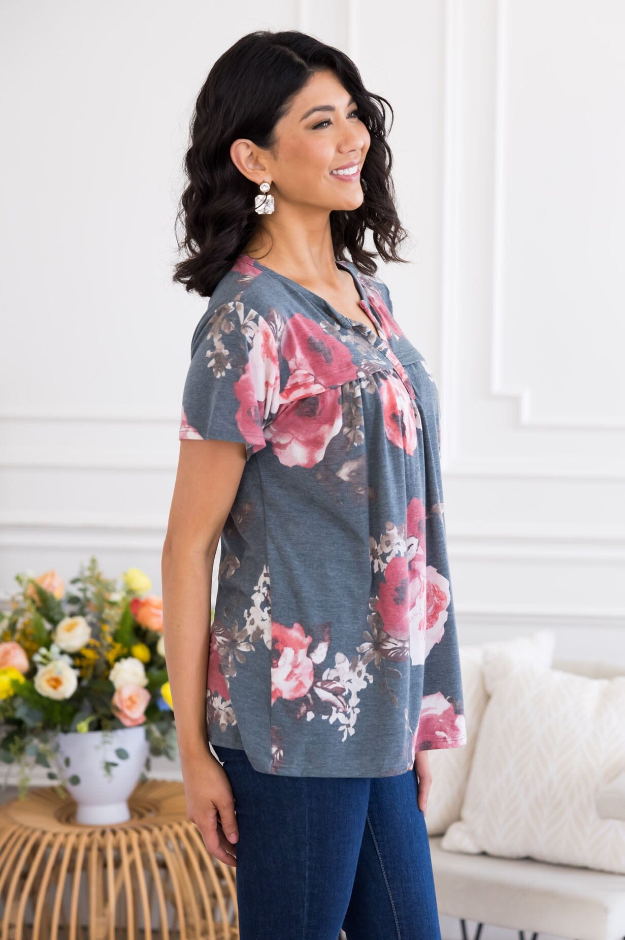 Forever Ever Modest Blouse Tops vendor-unknown