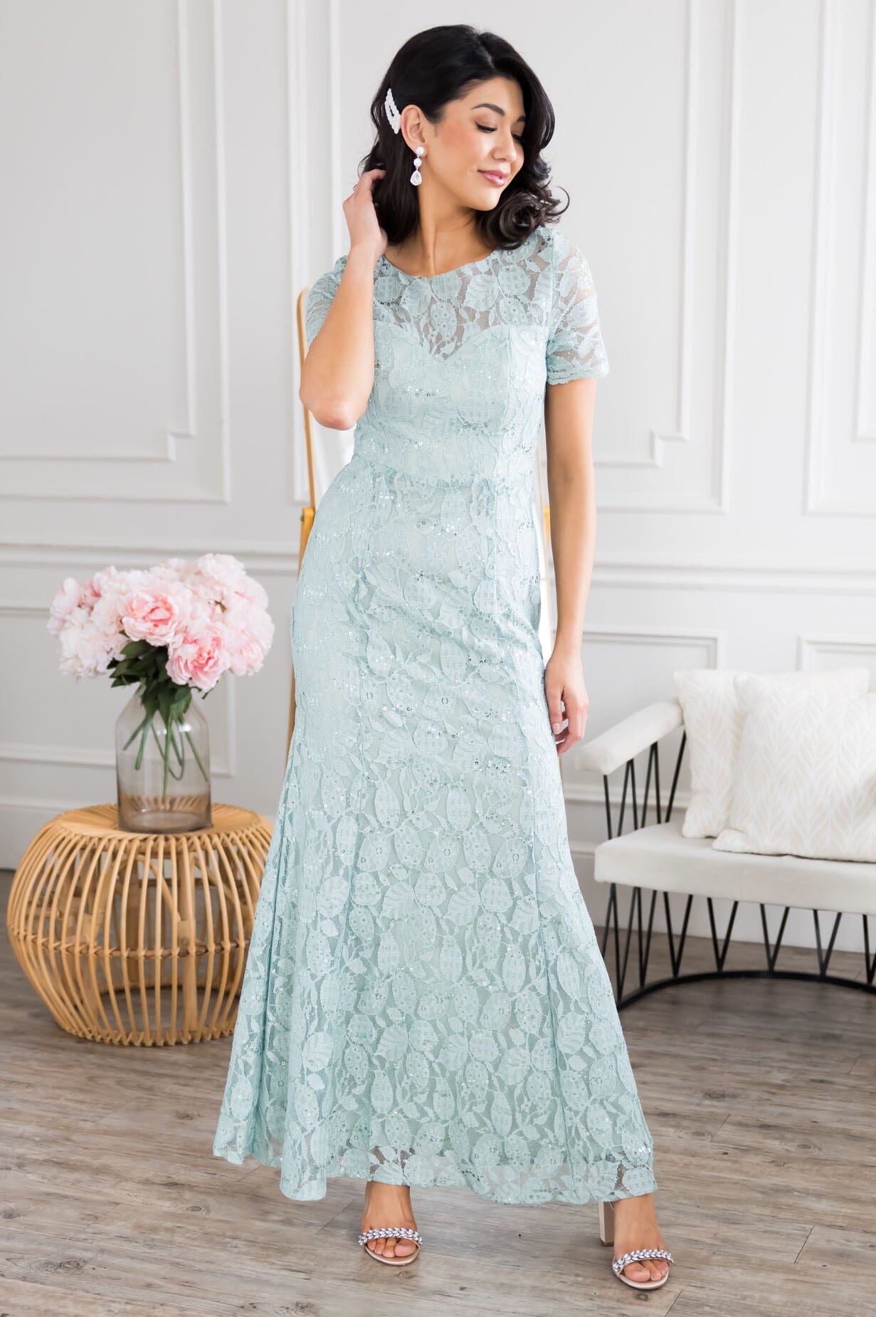 chinese dress ladies Buy Off-White Knitted Maxi Dress – MODEST ESSENTIALS US main image 0