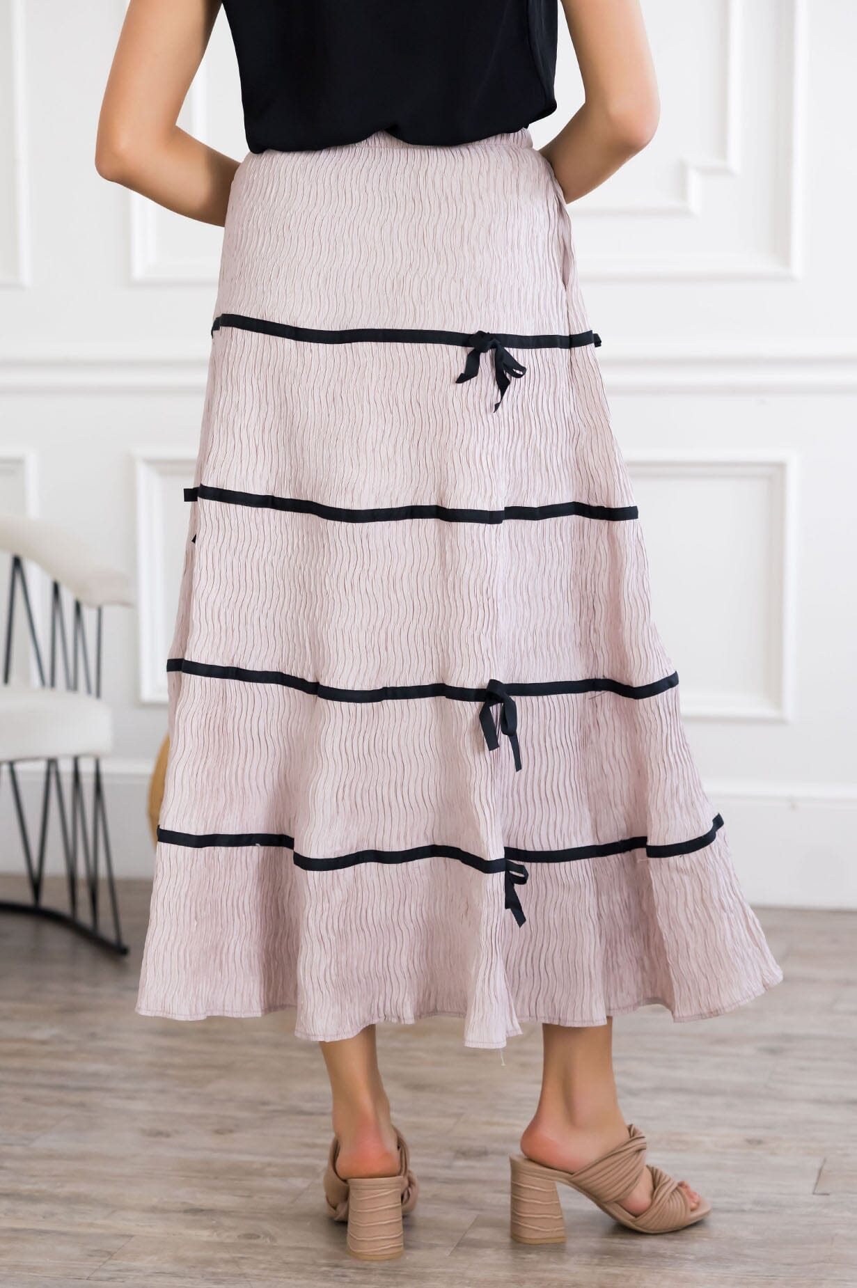 Finished With A Bow Maxi Skirt Modest Dresses vendor-unknown