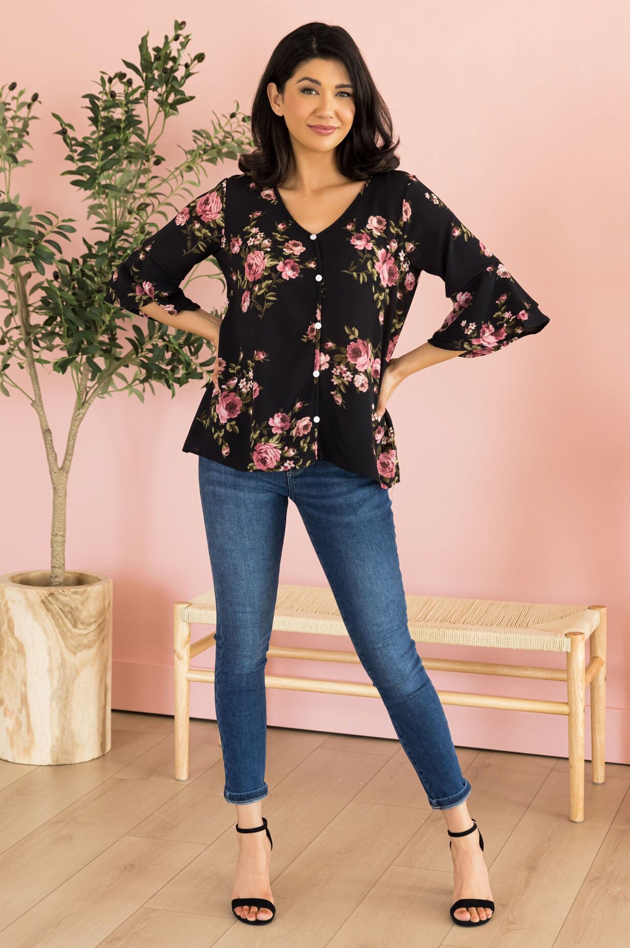 Abundant Joy Modest Blouse Tops vendor-unknown