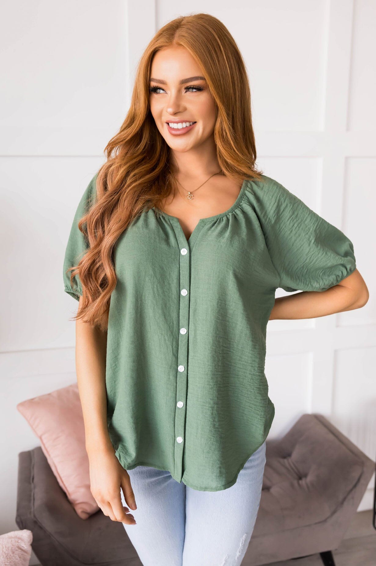 Blessed Are The Humble Blouse Tops vendor-unknown