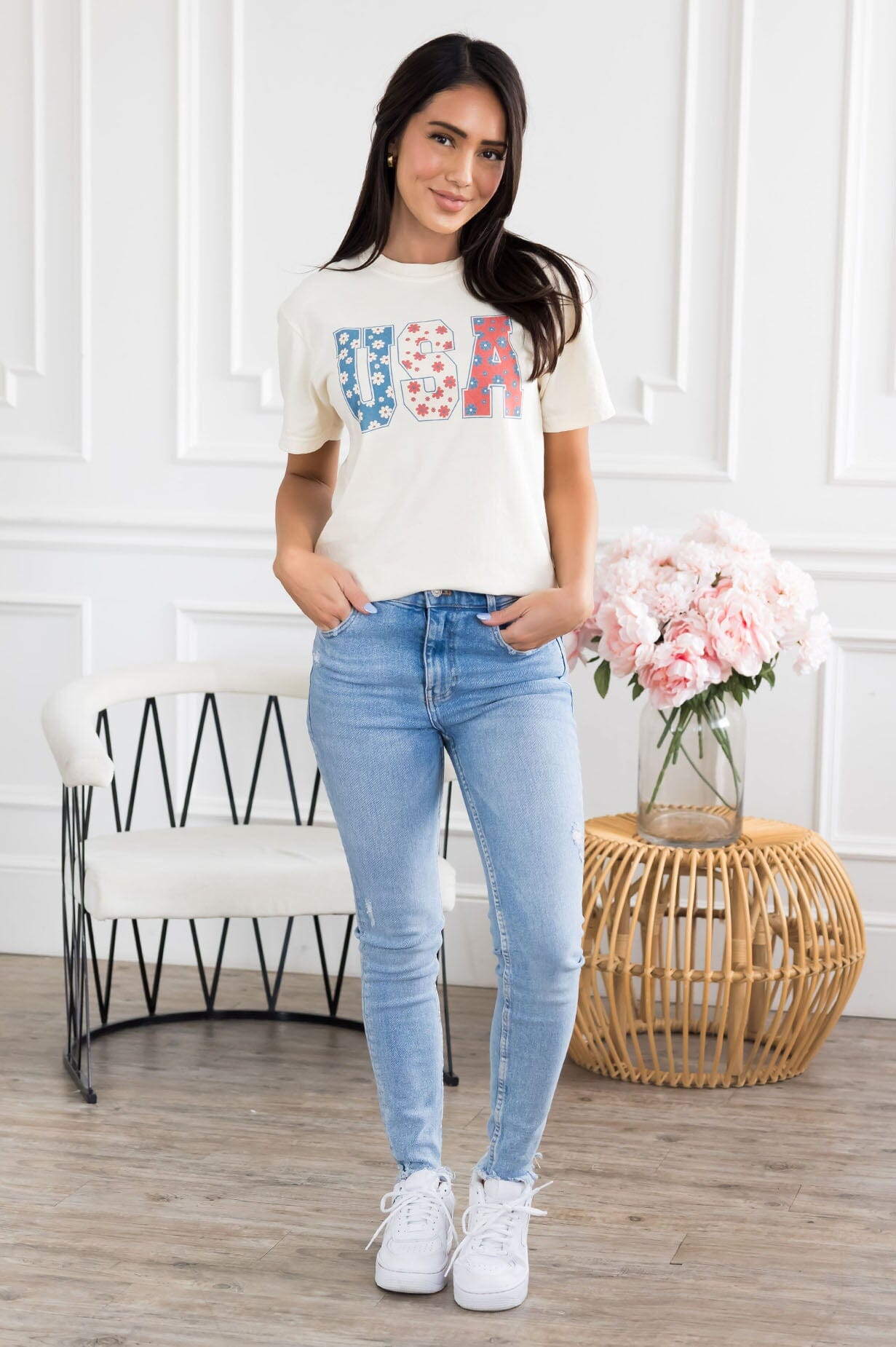 4th Of July Ready Graphic Tee Modest Dresses vendor-unknown