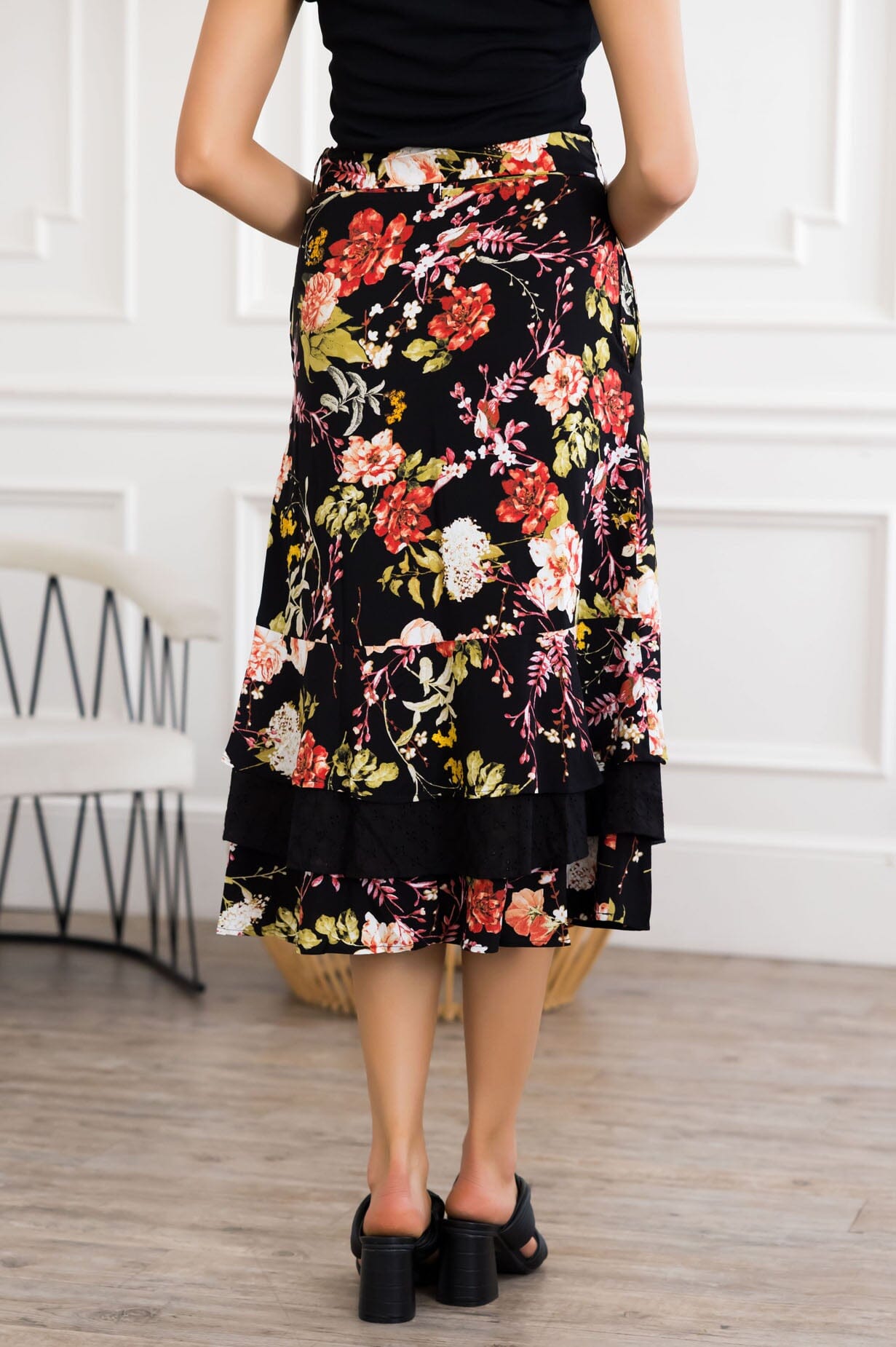 Dreaming Of You Floral Skirt Modest Dresses vendor-unknown