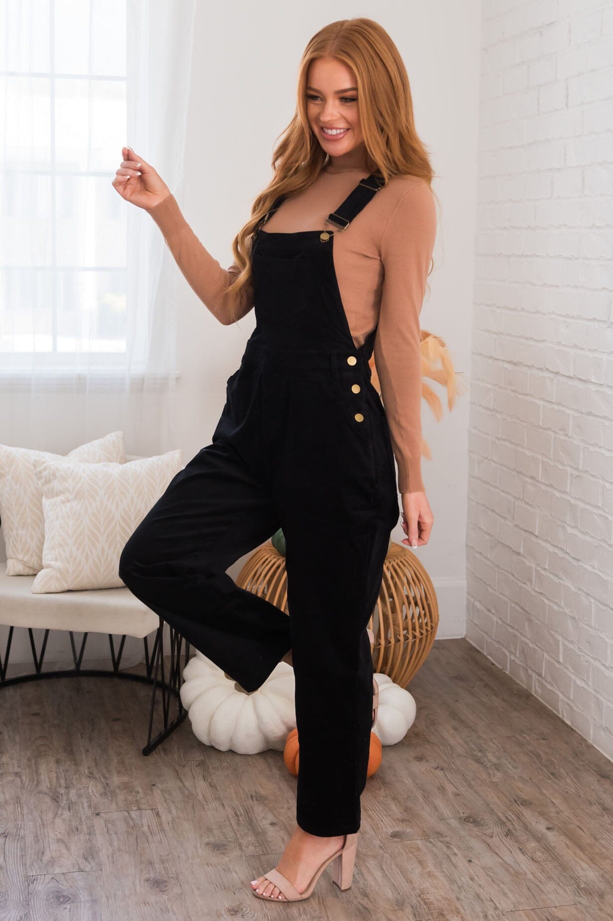 Feeling Fantastic Modest Overalls Modest Dresses vendor-unknown