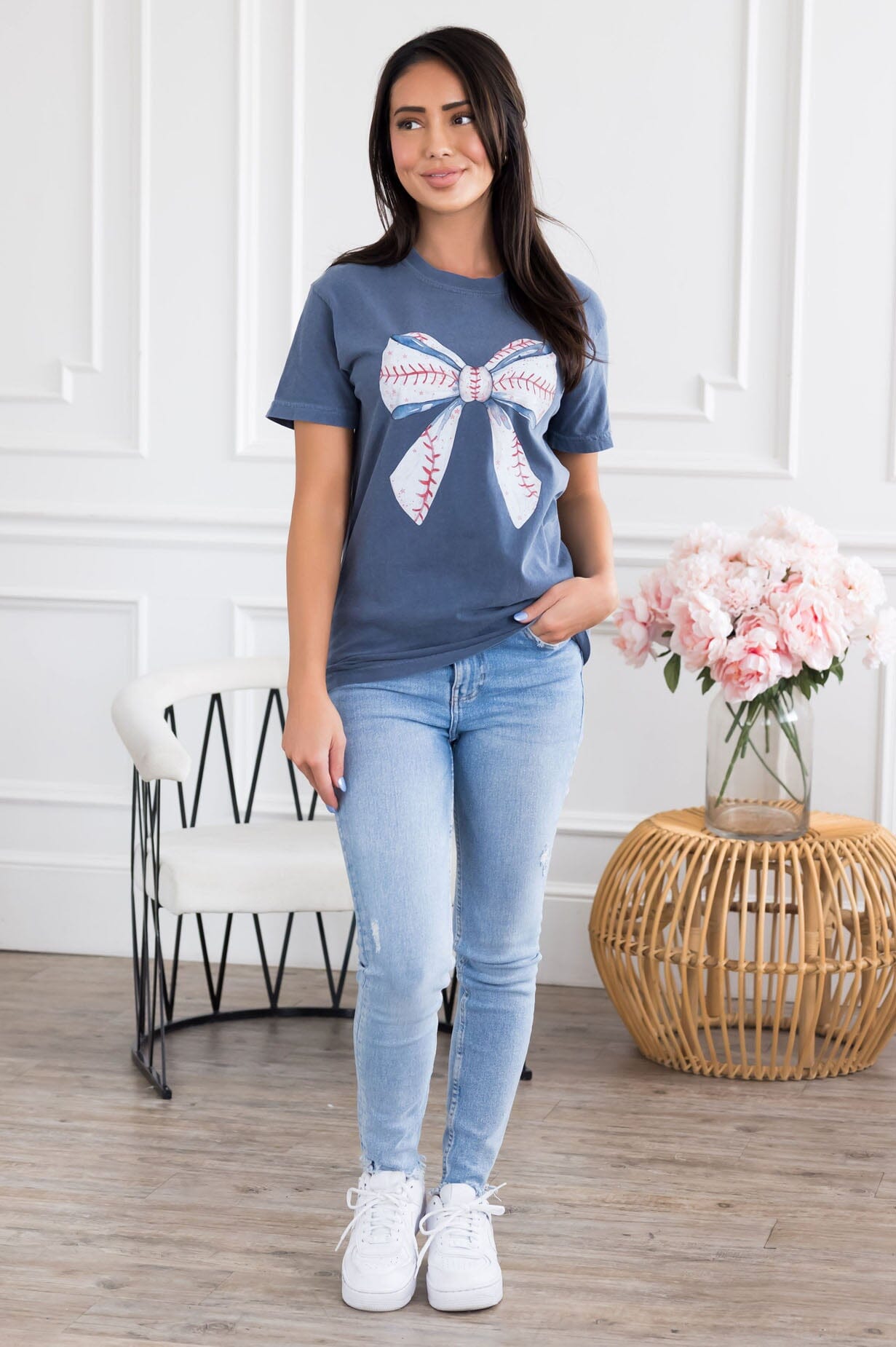 Out To The Home Game Graphic Tee Modest Dresses vendor-unknown