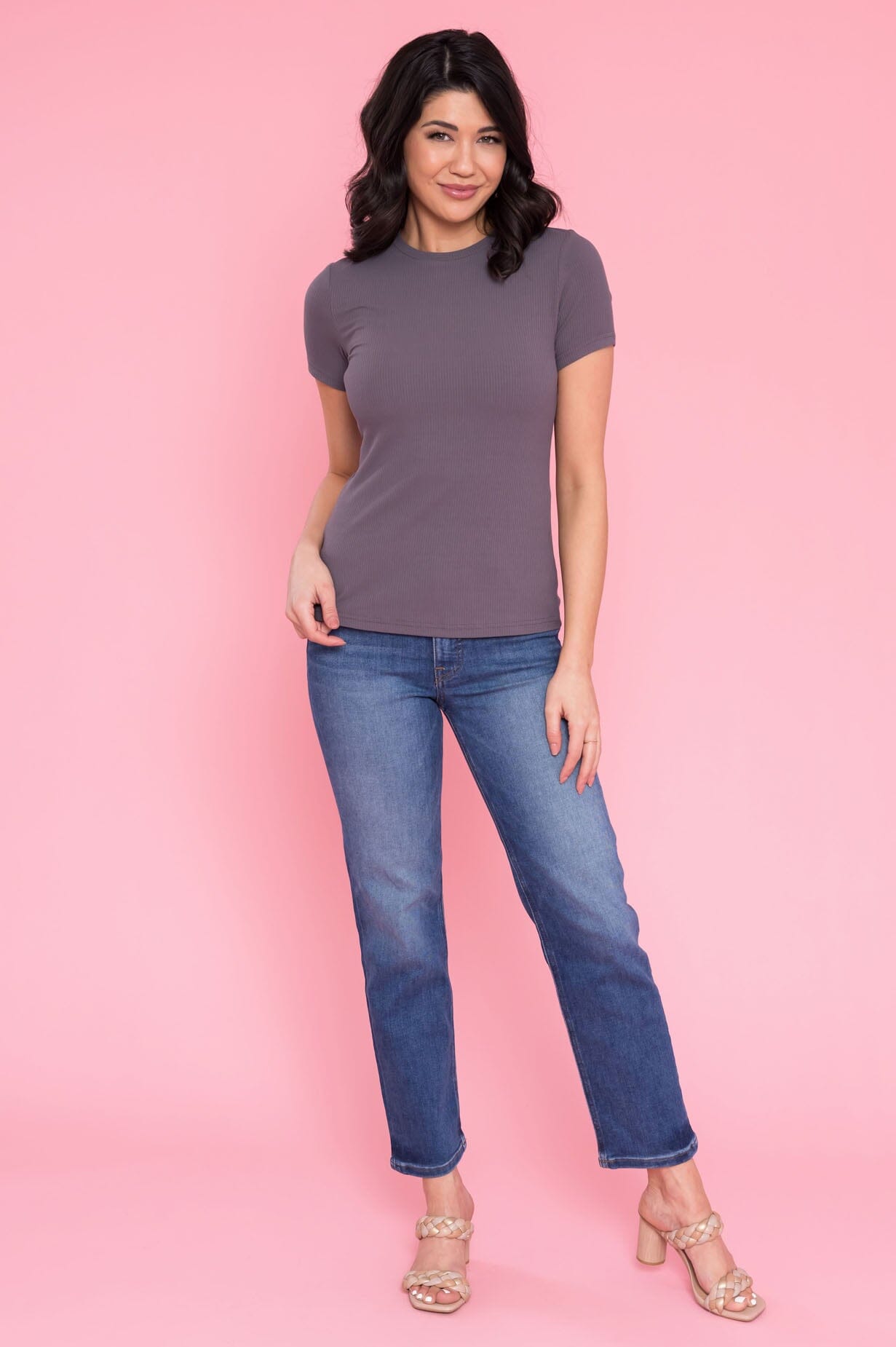 Ever So Lovely Ribbed Top Tops vendor-unknown