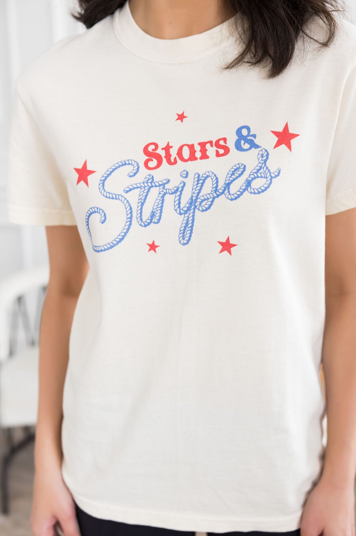 Star Spangled Graphic Tee Modest Dresses vendor-unknown