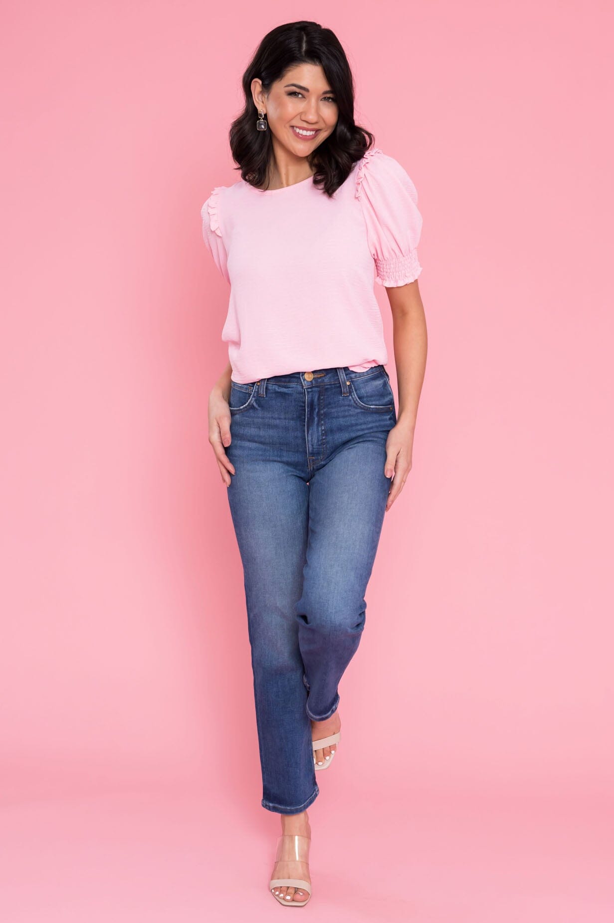 Feeling The Sunshine Puff Sleeve Blouse NeeSee's Dresses