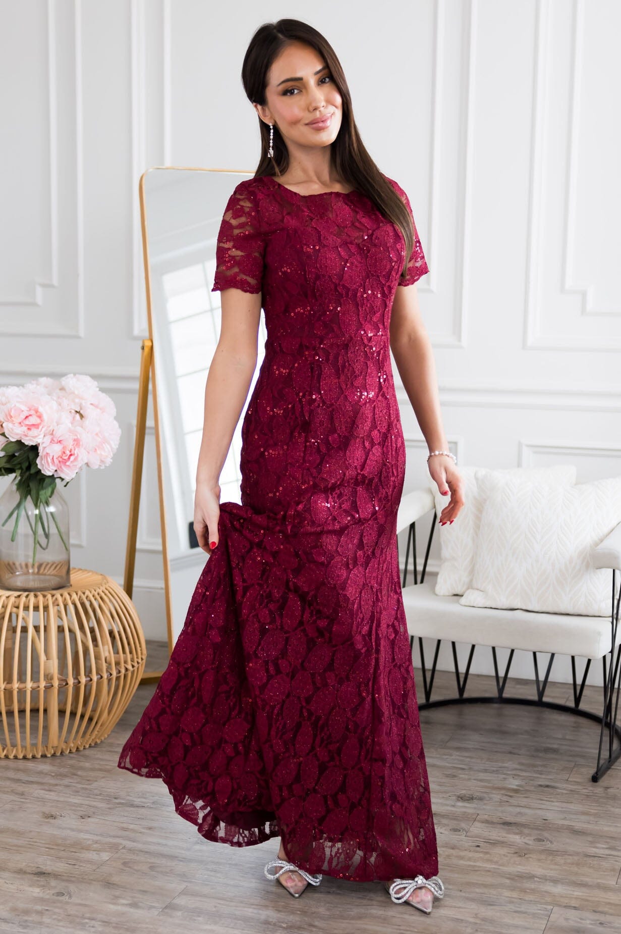 The Eden Modest Floral Maxi Dress The Eden Modest Floral Maxi Dress