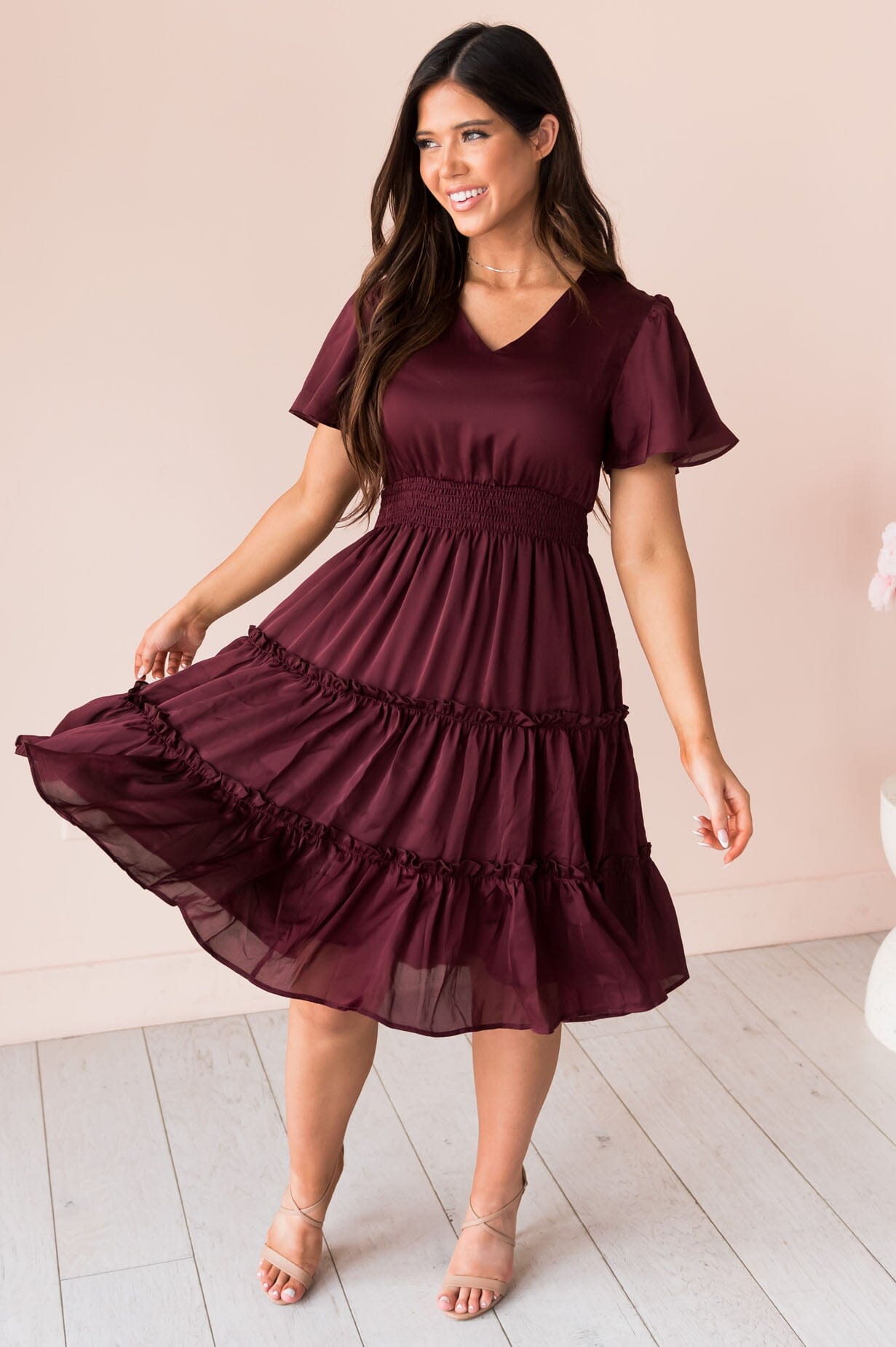 Modest Dresses Neesees Dresses Sale Modest Dress Neesees Dresses Neesees  Boutique The Olivia Modest Mid-Length