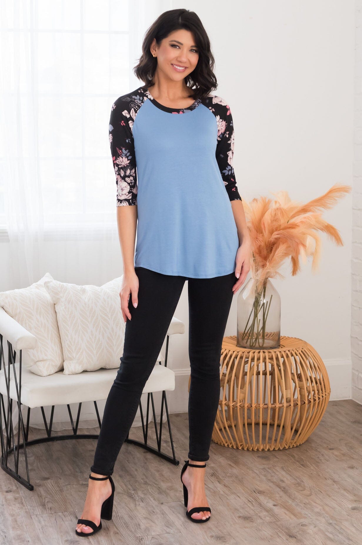 Happiness Is Up To You Modest Baseball Tee NeeSee's Dresses