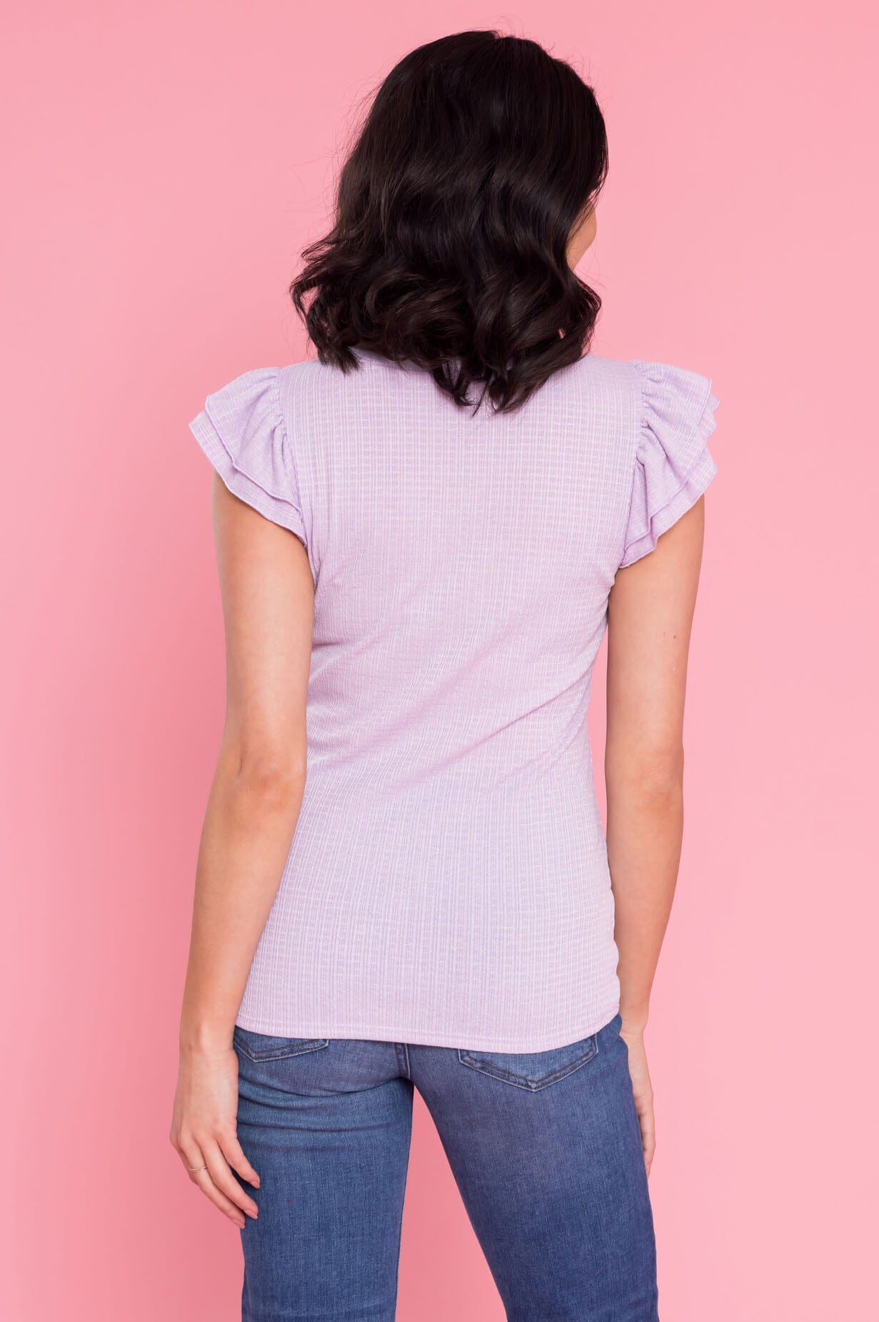 Ruffled Beauty V-Neck Blouse NeeSee's Dresses