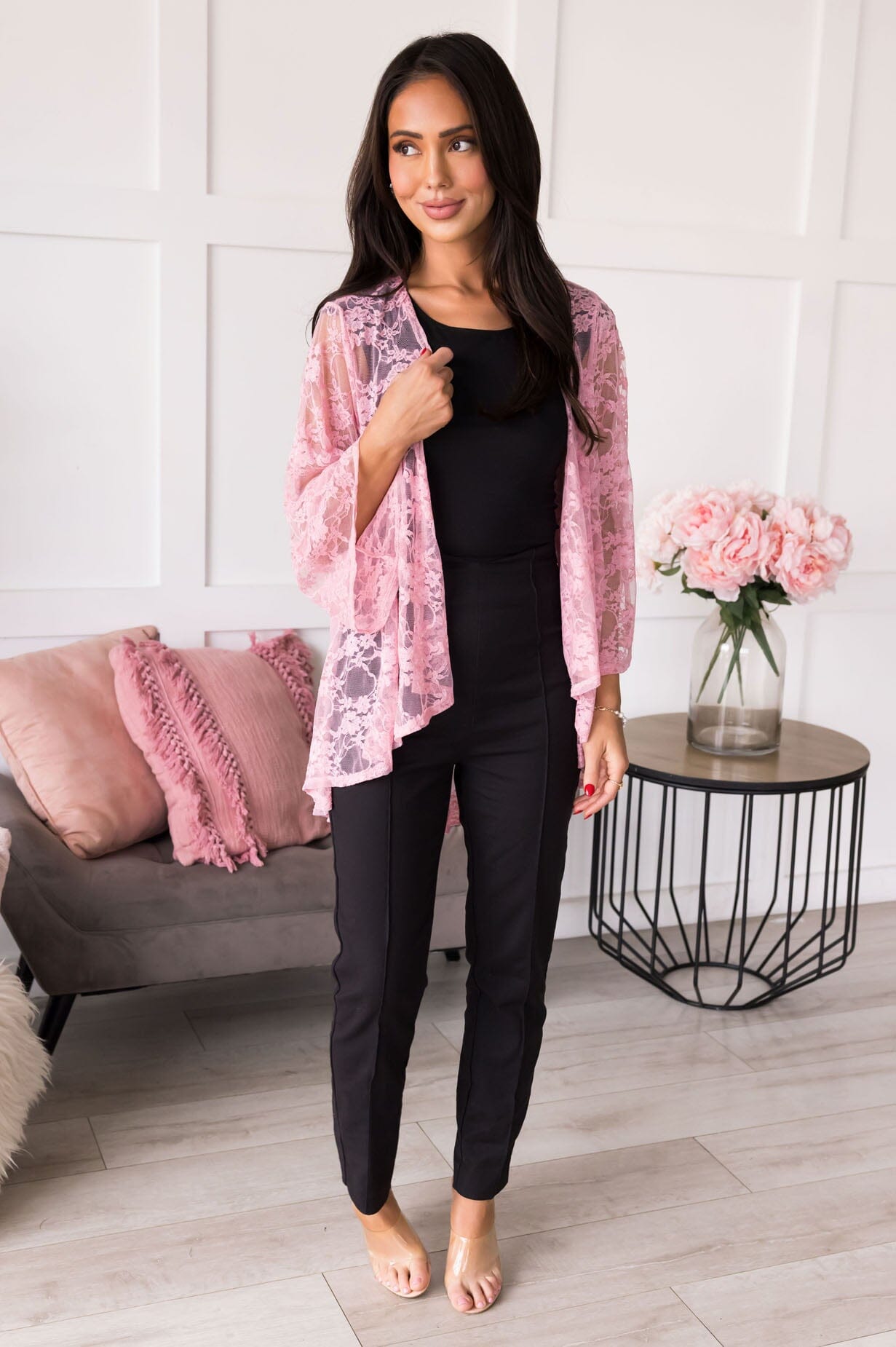 Cheerful Outlook Kimono Tops vendor-unknown