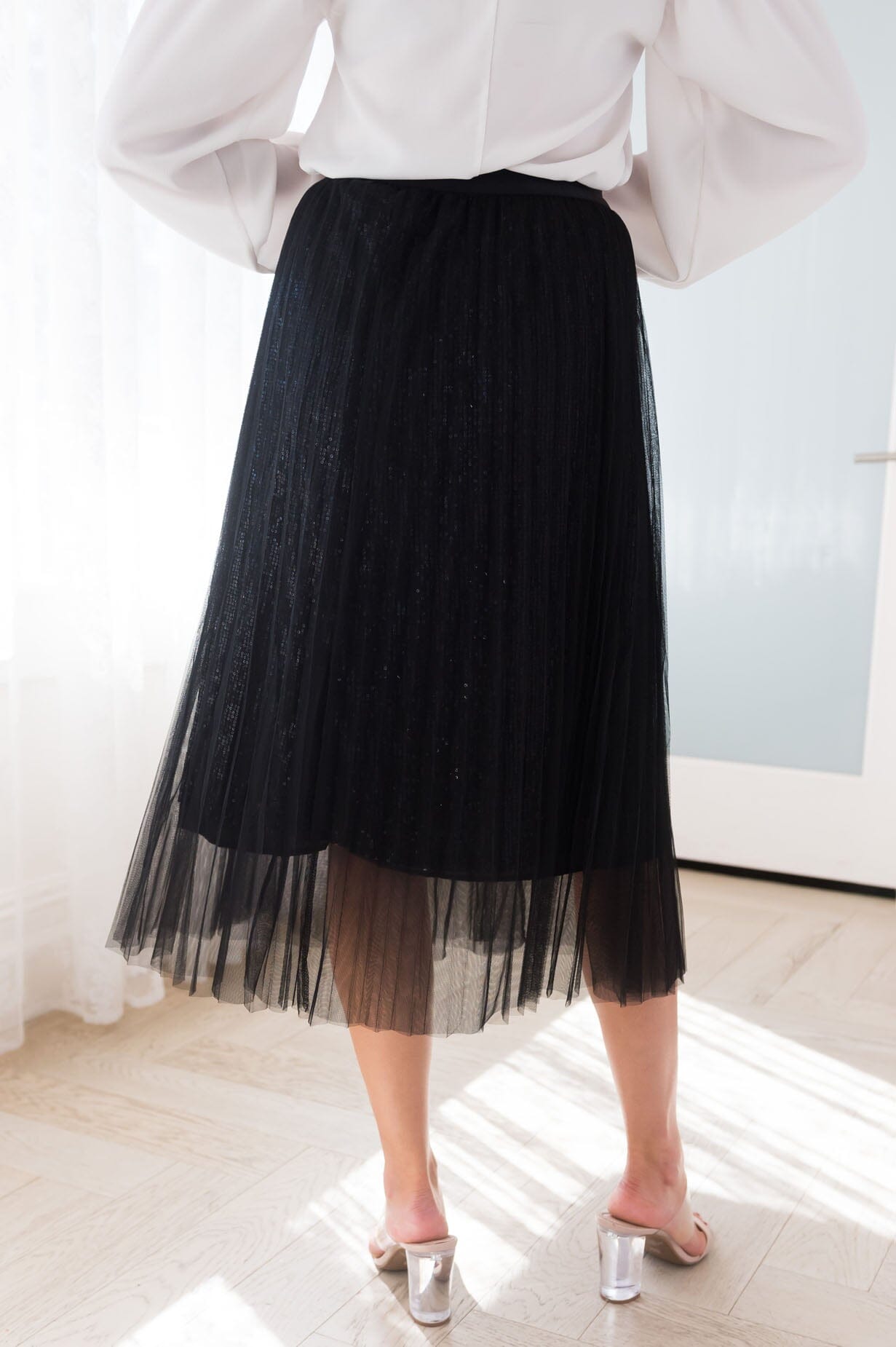 Bold & Beautiful Modest Tulle Skirt Skirts vendor-unknown