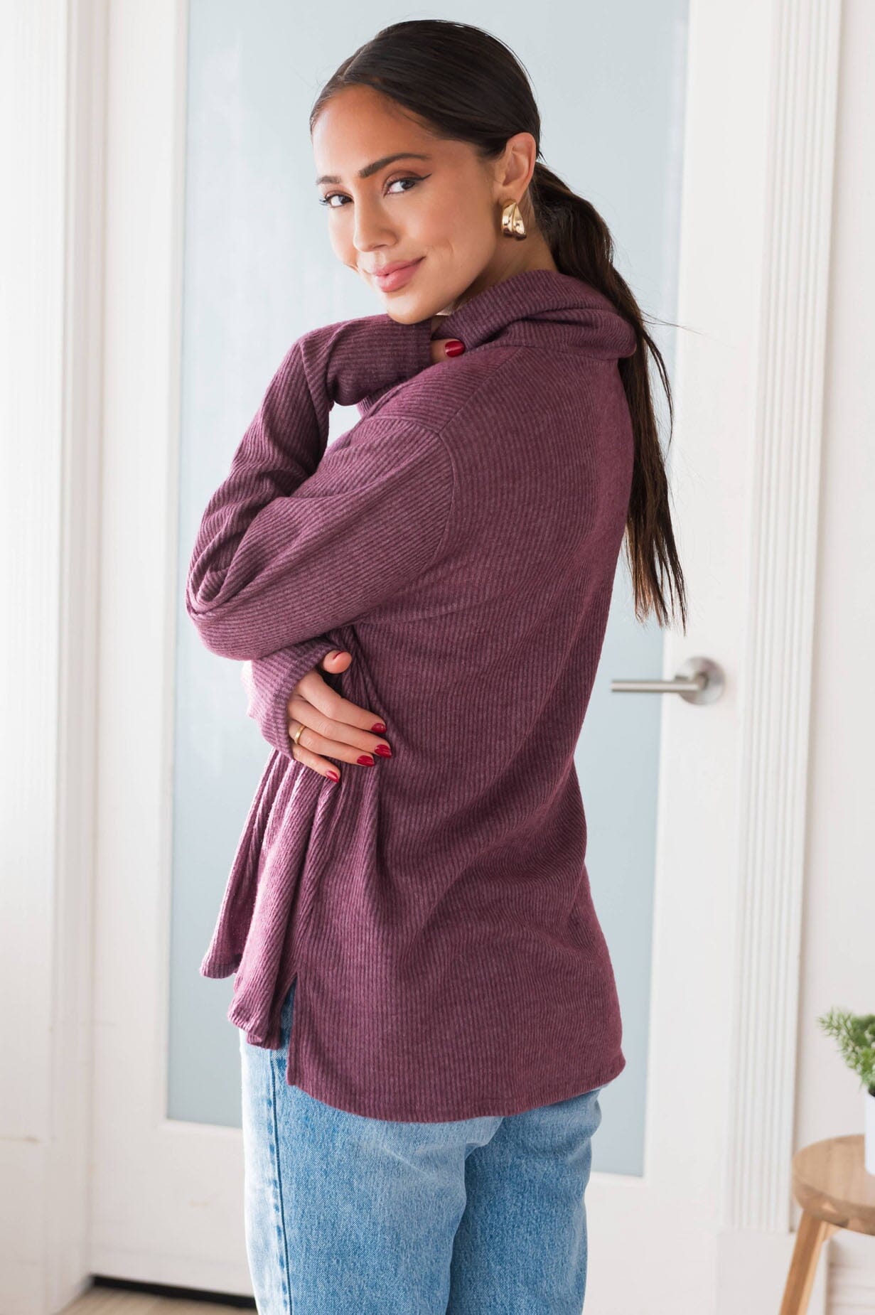 Searching For Love Modest Sweater Tops vendor-unknown